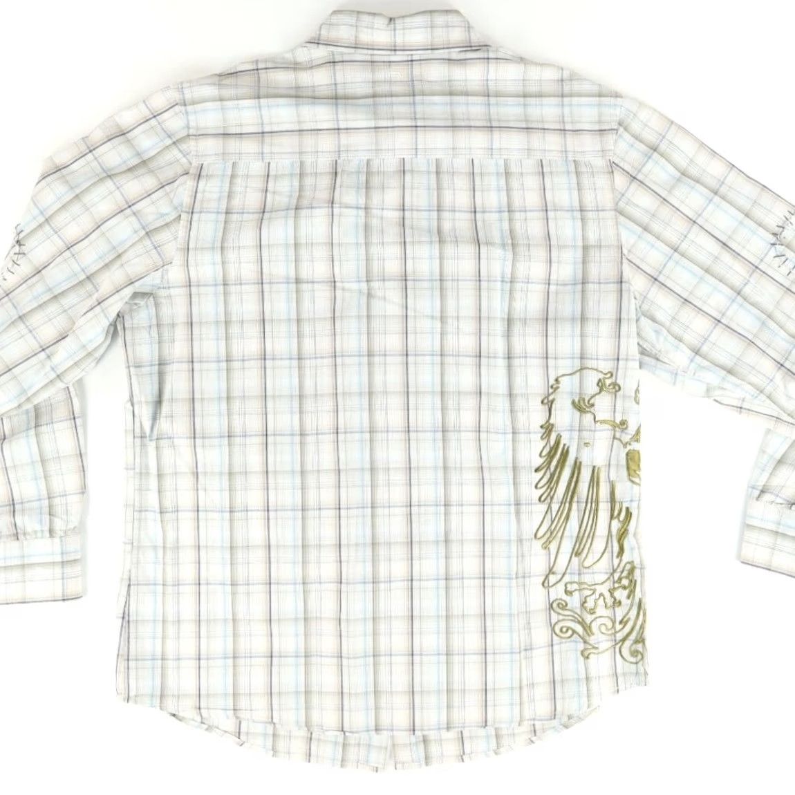 Roar Roar Shirt Plaid Long Sleeve Button Up White 2XL Men Size US XXL / EU 58 / 5 - 4 Thumbnail