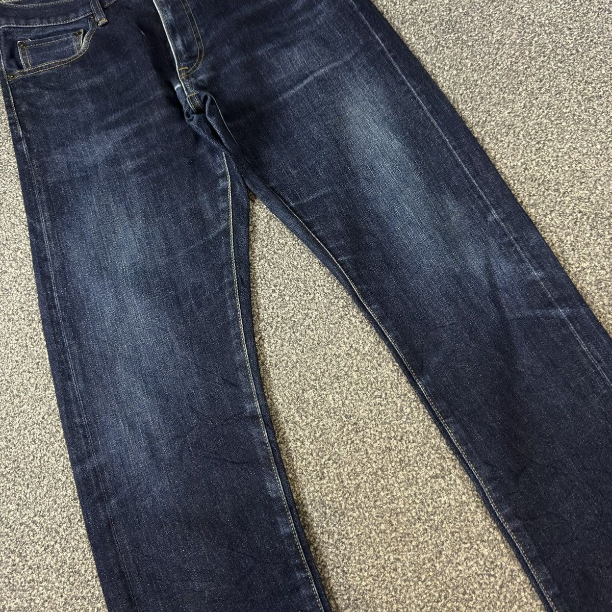 Undercover × Uniqlo 🔥🇯🇵 Japanese Raw Denim Uniqlo Indigo Selvedge Archive Jeans Size US 32 / EU 48 - 4 Thumbnail