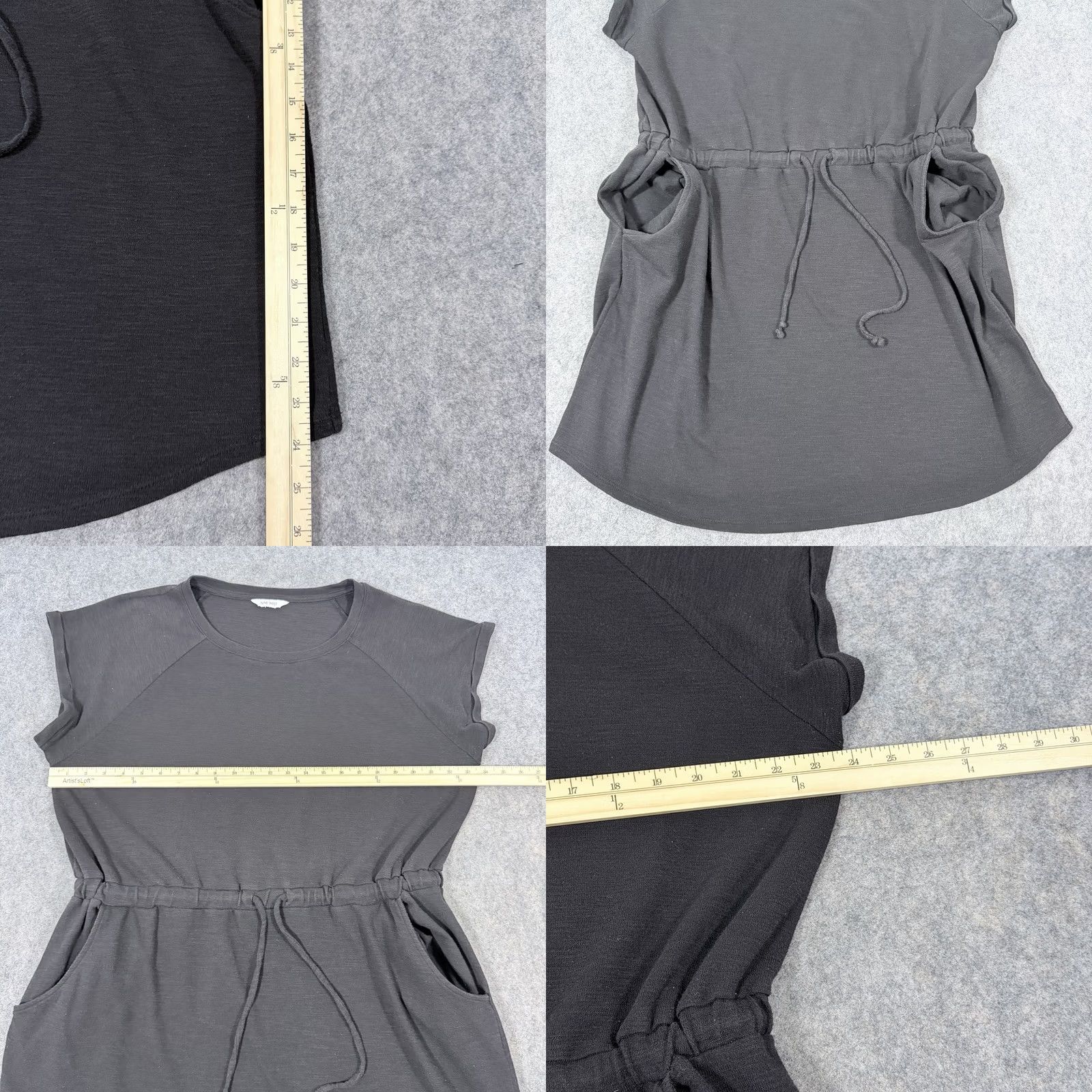 Nine West Nine West Casual Pocket Cinch Waist Drawstring Dress Fits Women's Size XXL Black Size XXL / US 16-18 / IT 52-54 - 8 Thumbnail
