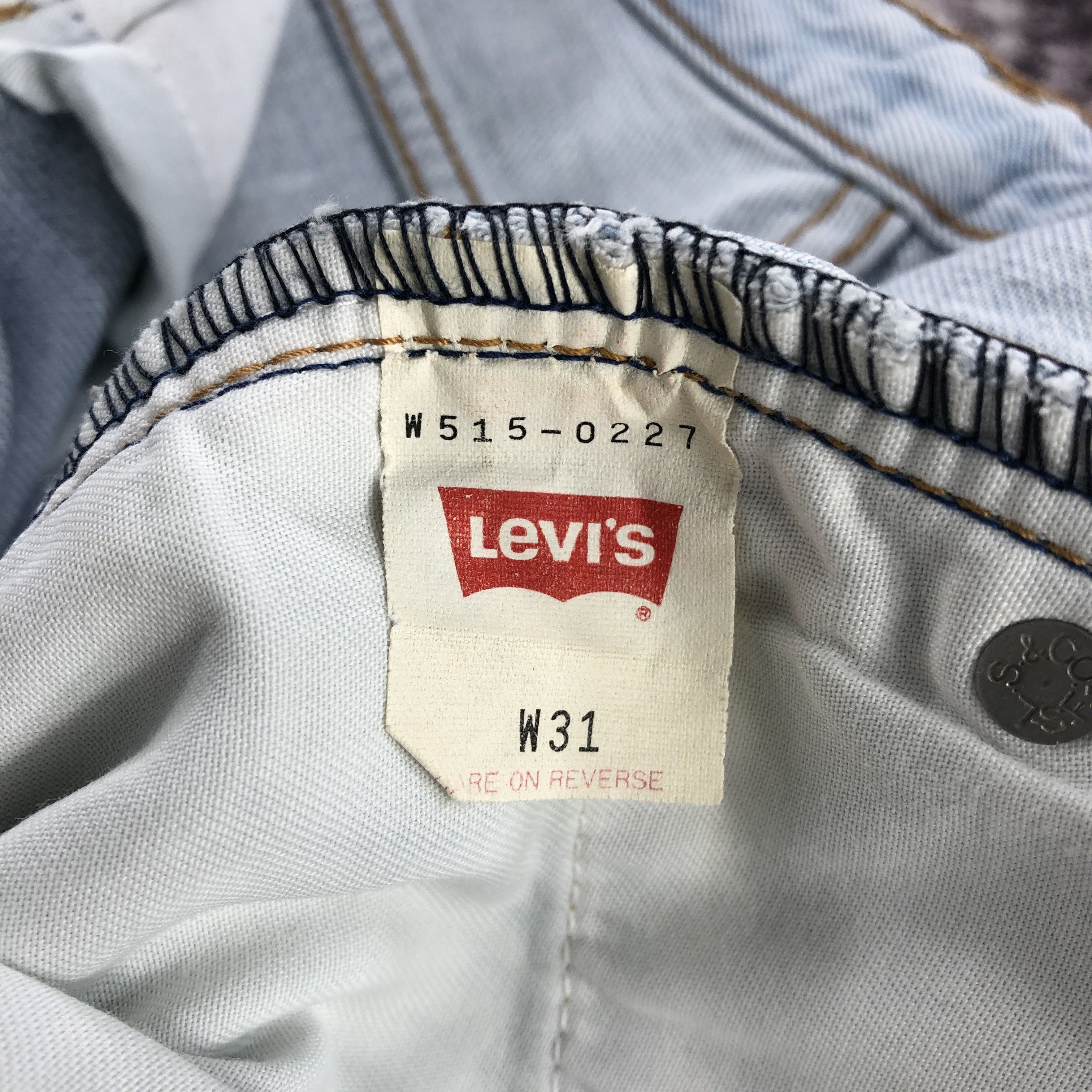 Levi's 90s Vintage Light Wash Levis 515 Jeans-JM2775 Size 27" / US 4 / IT 40 - 11 Thumbnail