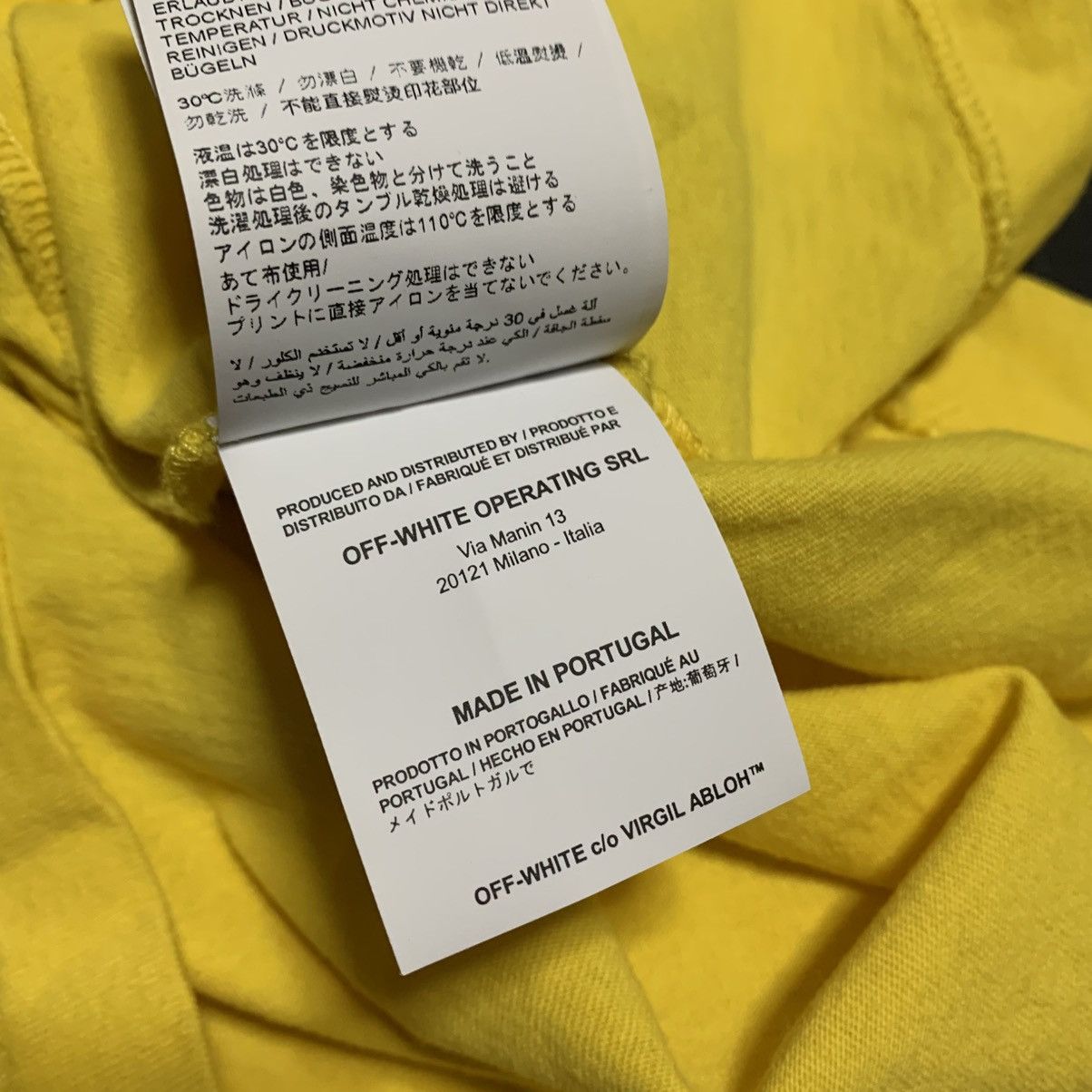 Off-White Off White XS Hand Arrows Yellow Long Sleeve Top Virgil Abloh Size US XS / EU 42 / 0 - 10 Thumbnail