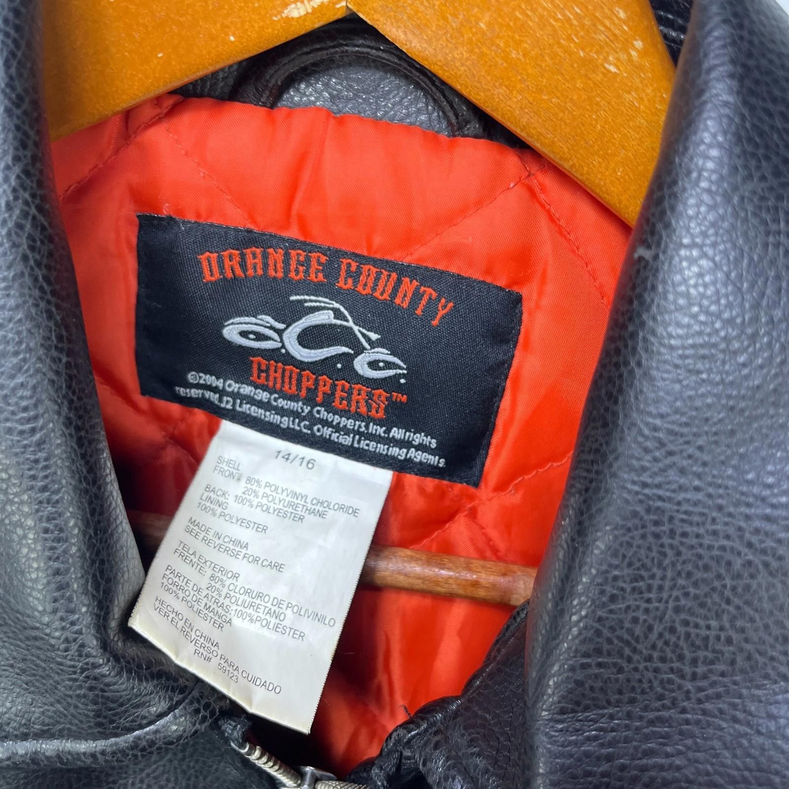 Other Vintage Orange County Choppers Y2K Leather Jacket Small Size US S / EU 44-46 / 1 - 5 Thumbnail