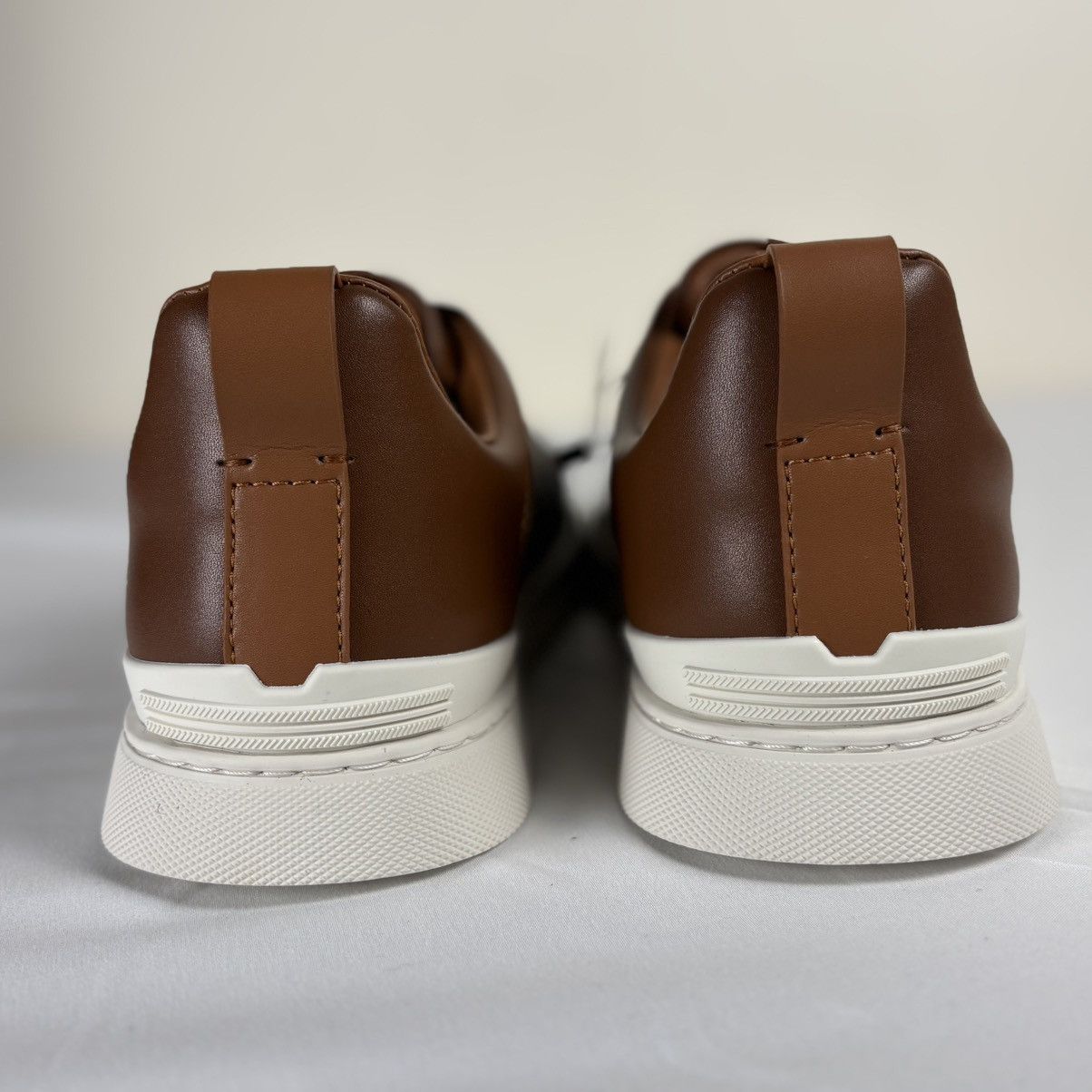 Other Zegna Men’s Brown Leather Low-Top Sneaker | White Sole Size US 11 / EU 44 - 4 Thumbnail