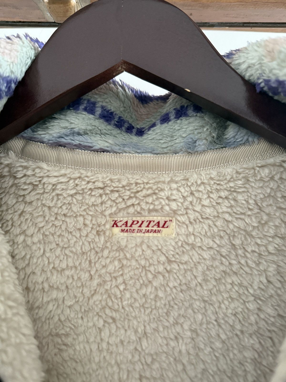 Kapital Kapital Ashland Stripe and Bone Fleece - Purple Size US S / EU 44-46 / 1 - 5 Thumbnail