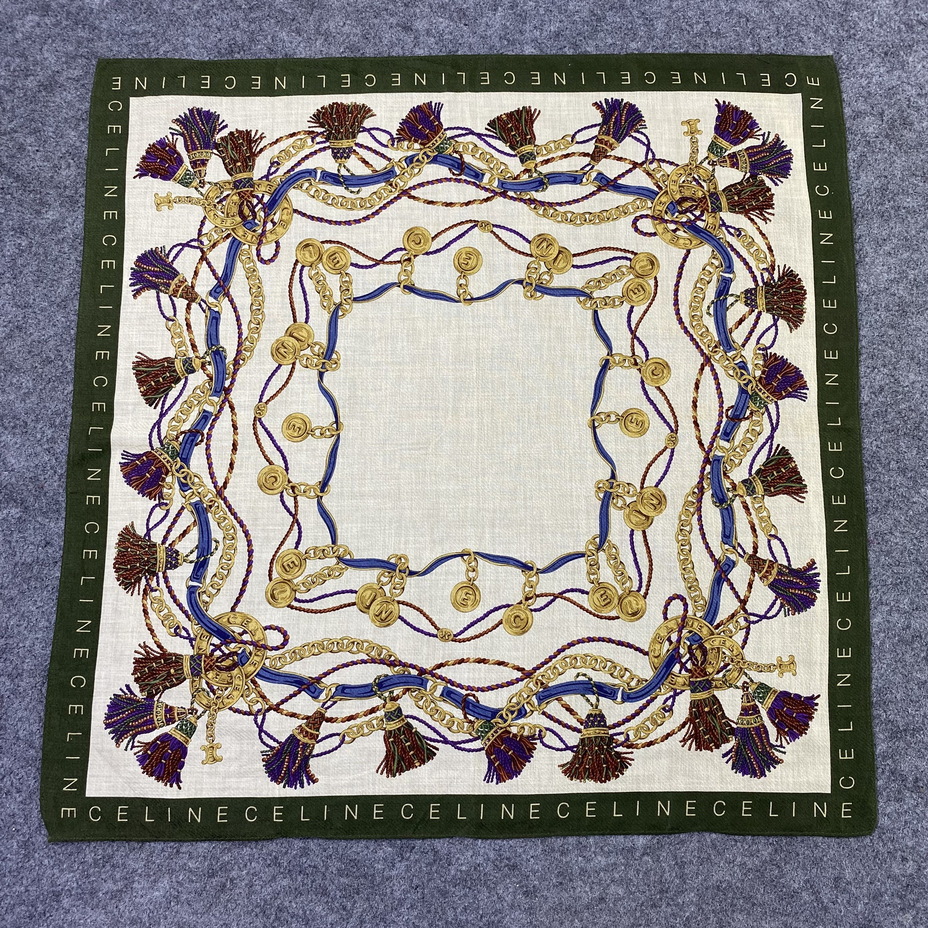 Celine Celine Handkerchief Neckerchief Bandana-B2056 Size ONE SIZE - 3 Thumbnail