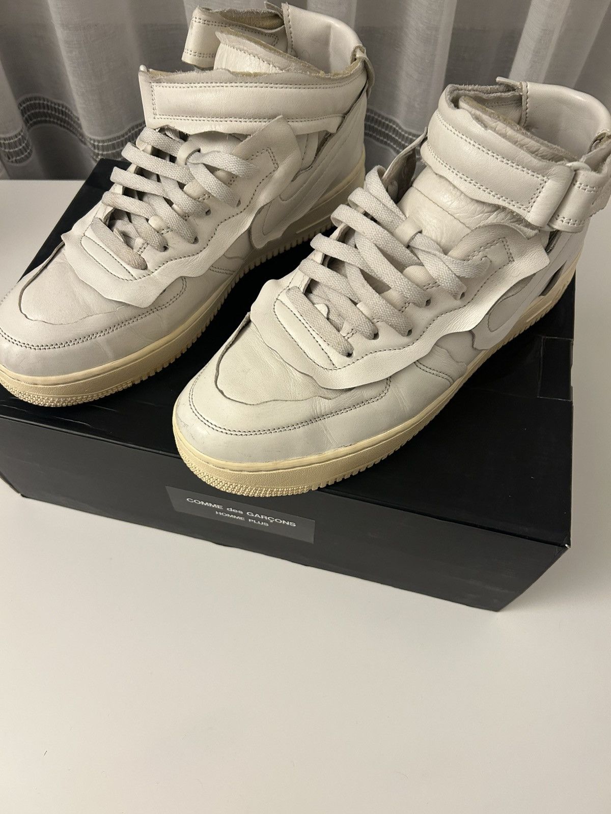 Comme des Garcons Homme Plus × Nike Nike AF1 Mid x CDG Homme Plus "Cut Off" White - US 11 Size US 11 / EU 44 - 2 Thumbnail