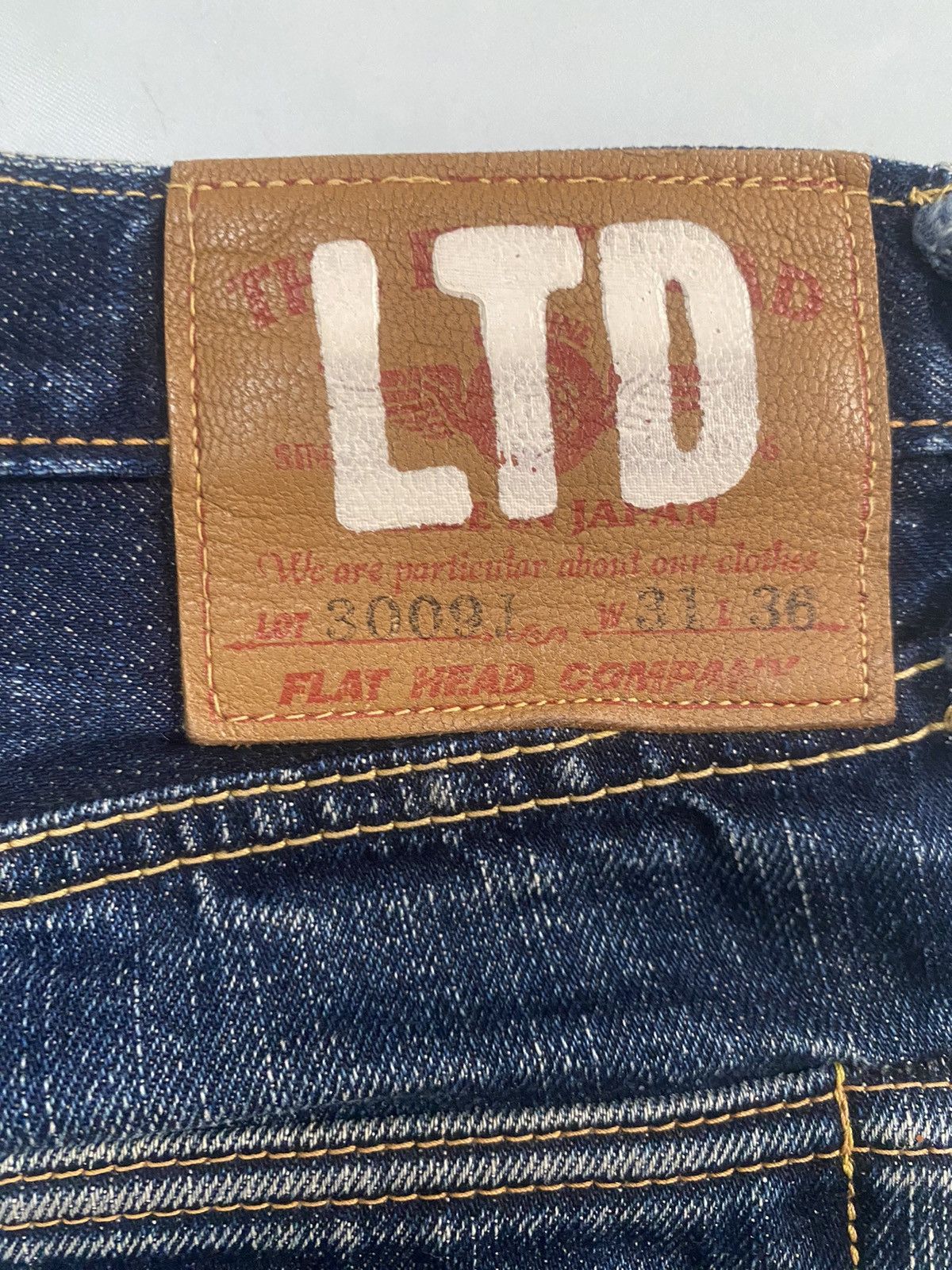 The Flat Head Vintage Iron Heart Selvedge Denime Size US 30 / EU 46 - 6 Thumbnail