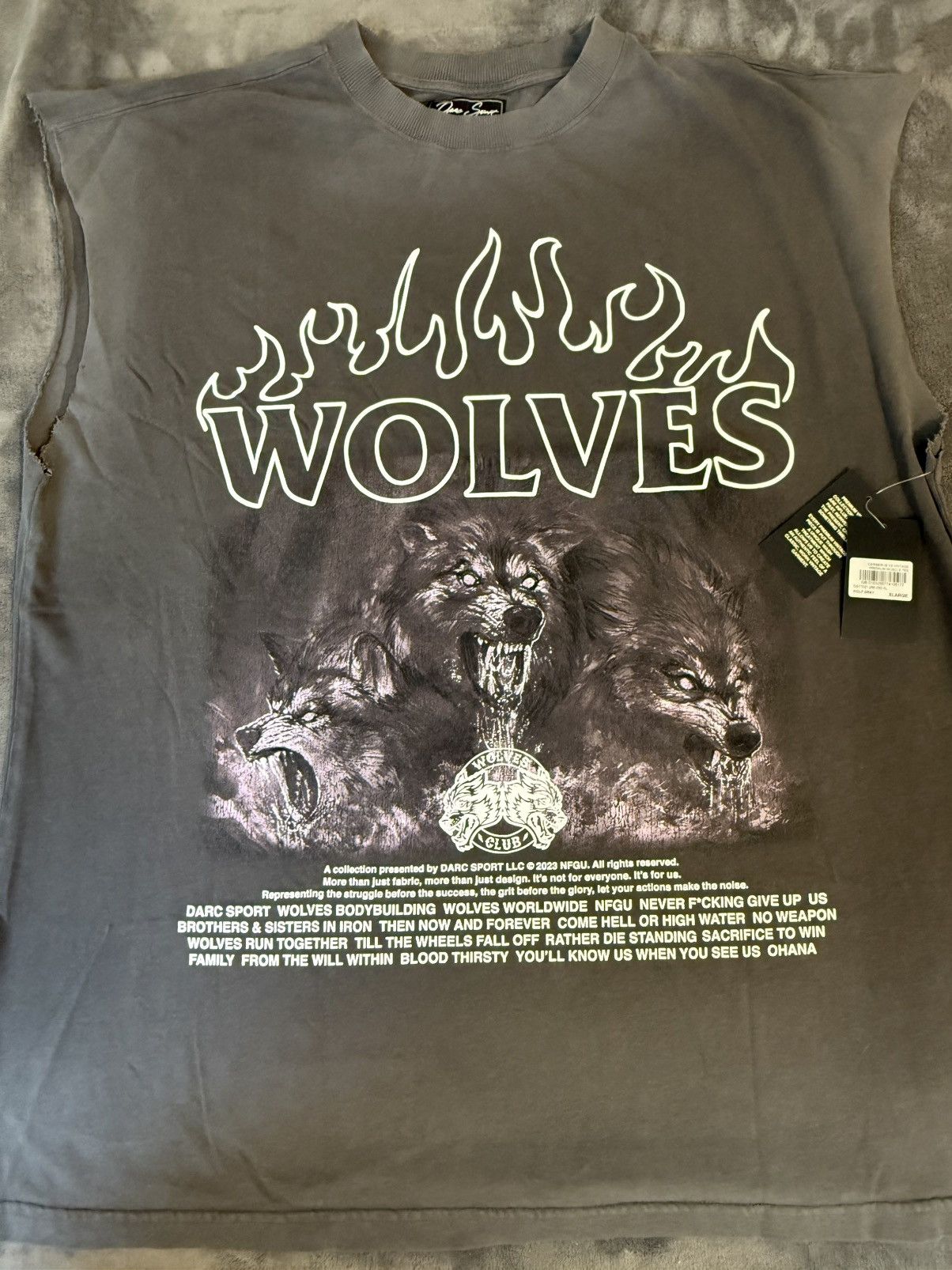 Darc Sport Darc Sport Cerberus V2 Vintage Premium Muscle Tee XL Size US XL / EU 56 / 4 - 1 Thumbnail