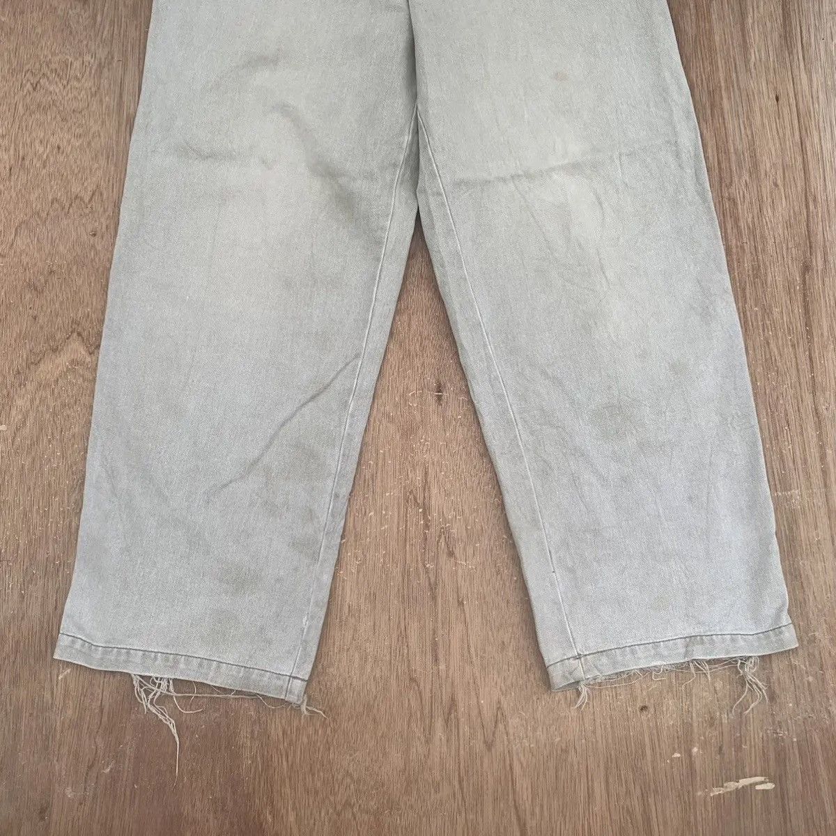 Japanese Brand BAGGY VINTAGE GRAP HITE TROUSERS SKATE GANG FADED PANTS Size US 30 / EU 46 - 5 Thumbnail