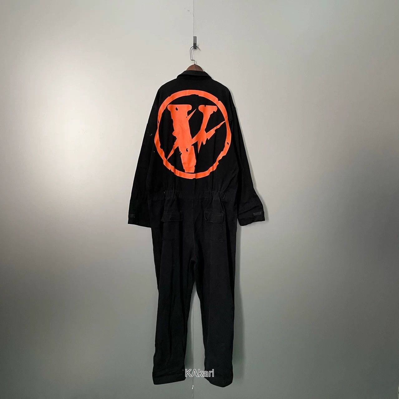 Vlone Vlone Black Printed Logo Jumpsuit Size US 28 / EU 44 - 2 Thumbnail