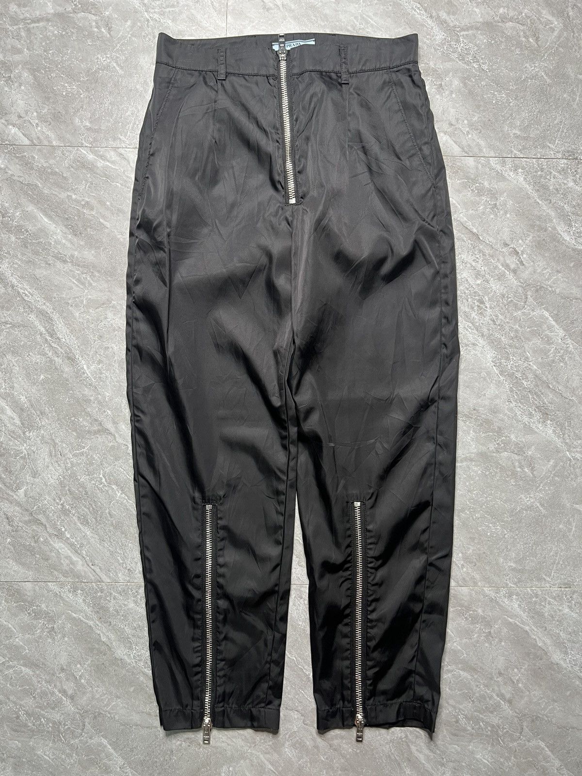 Prada Prada multi zip Emblem Logo Nylon Pants Size 26" / US 2 / IT 38 - 1 Thumbnail