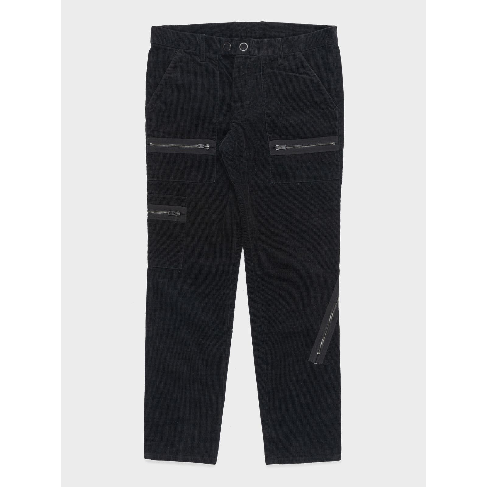 image of Number N Ine Corduroy Cargo Pants in Black, Men's (Size 32)