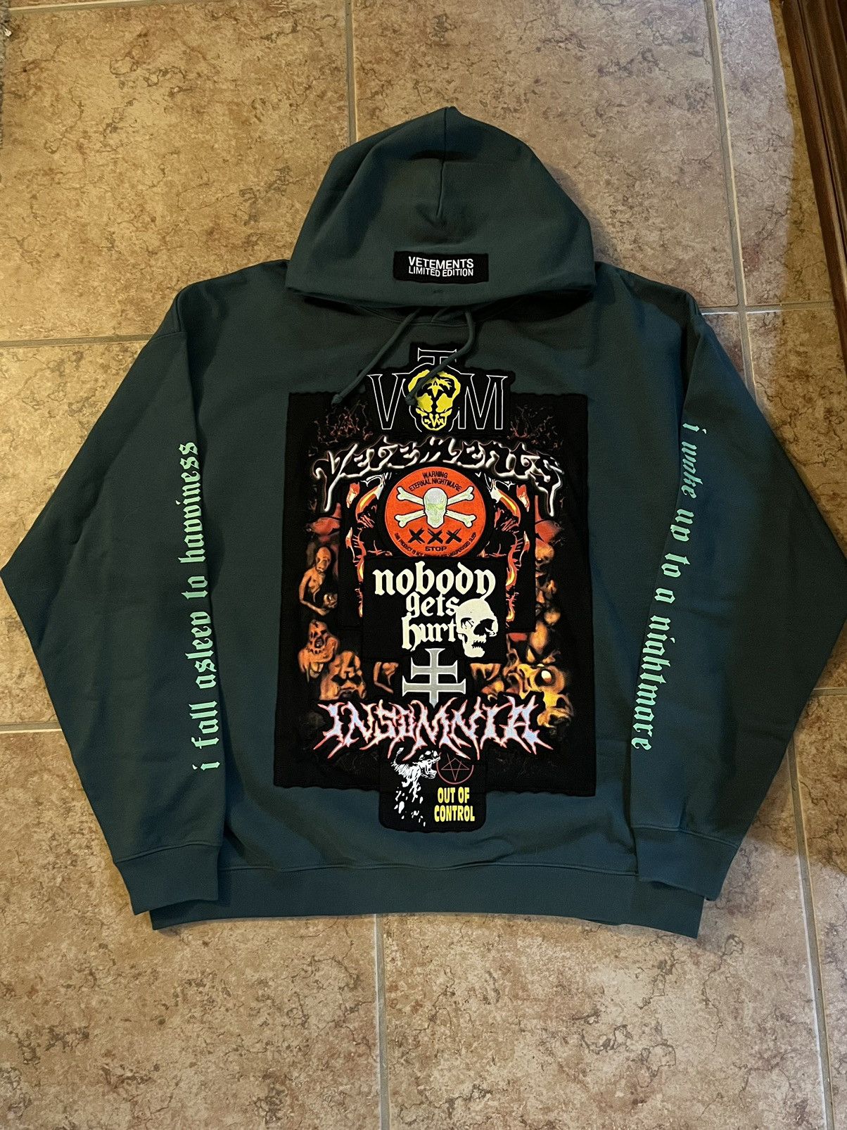 Vetements Metal Hoodie | Grailed