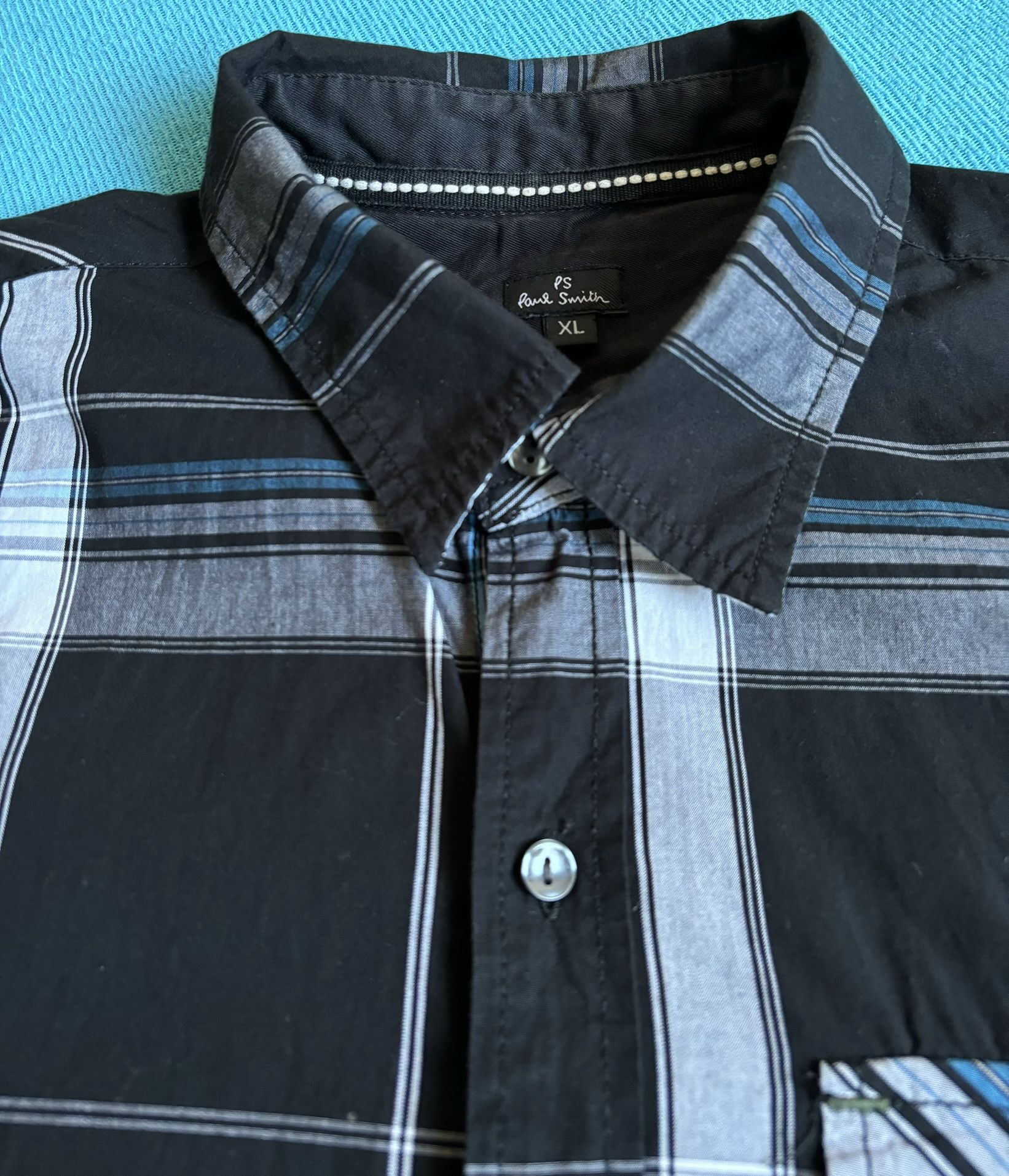 Paul Smith Paul Smith Italian Fit 69 black white check shirt size XL Size US XL / EU 56 / 4 - 8 Thumbnail