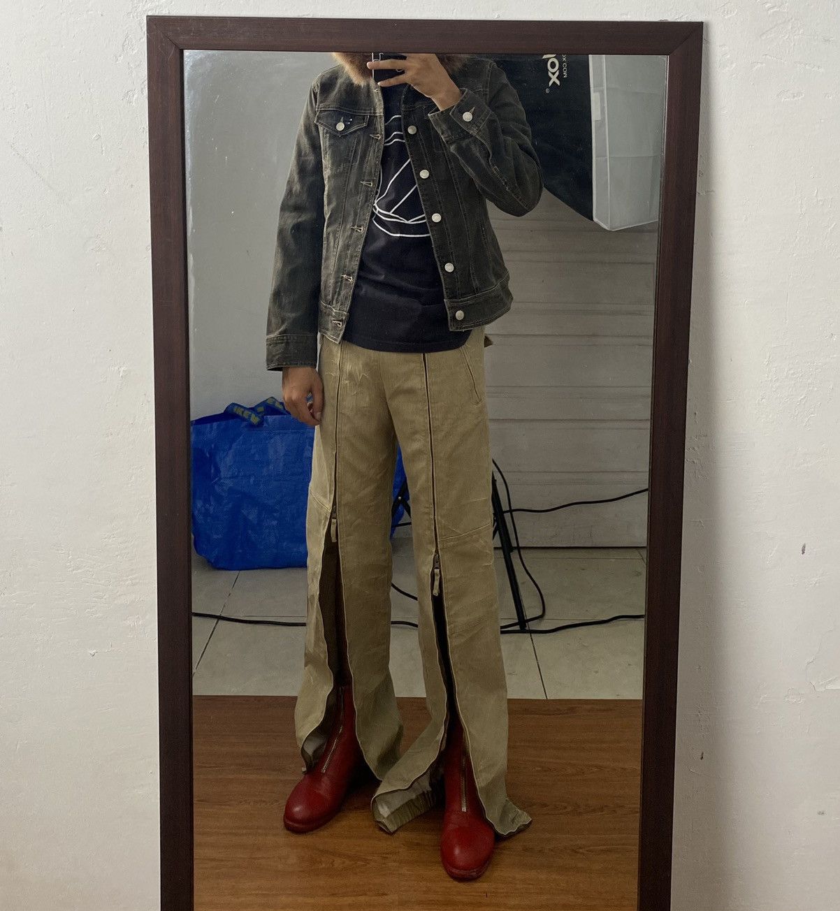 Japanese Brand Pastique full up zipper pants Size US 30 / EU 46 - 1 Thumbnail