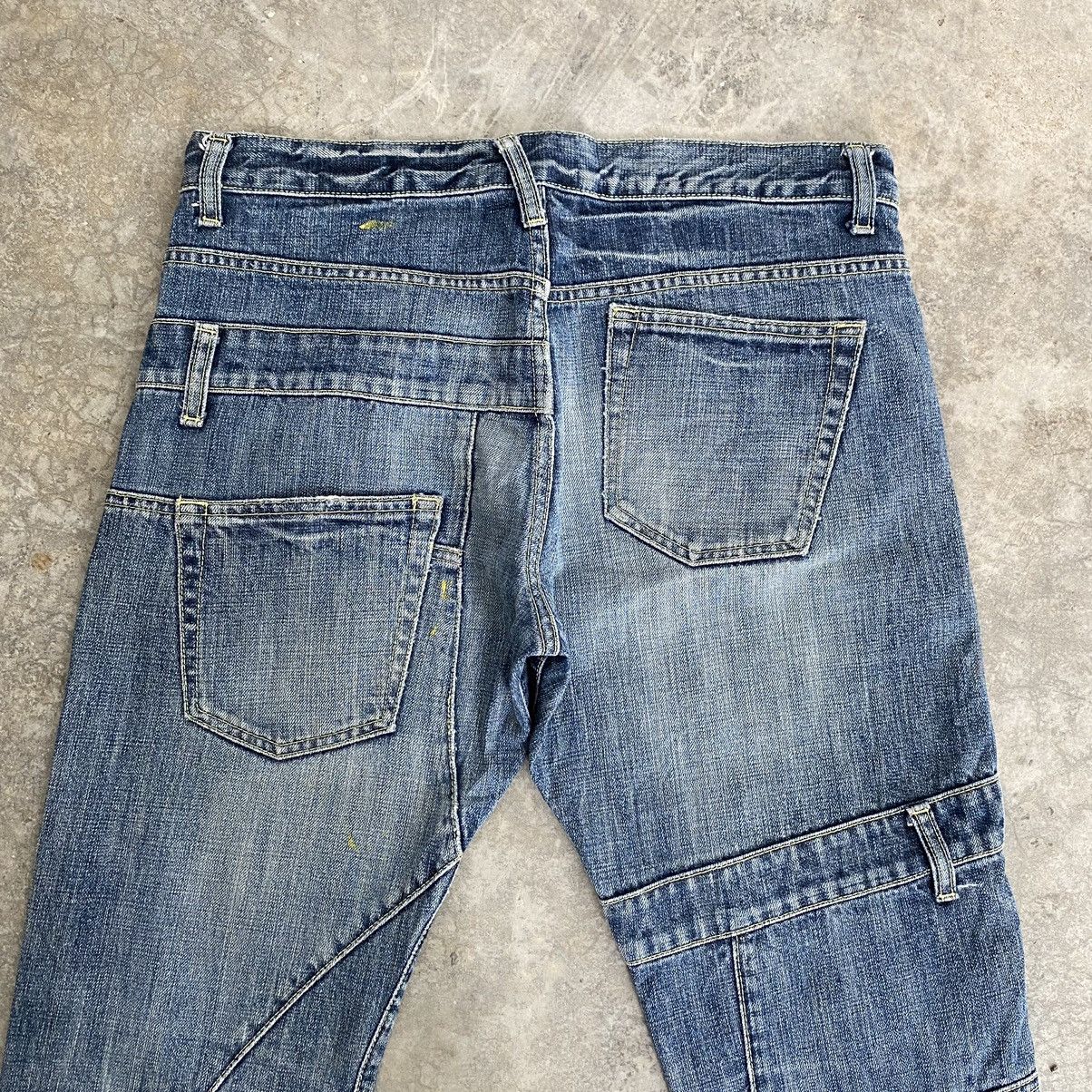Designer × Japanese Brand Rage Blue Japan Double Waist Denim Jeans Size US 31 - 20 Thumbnail