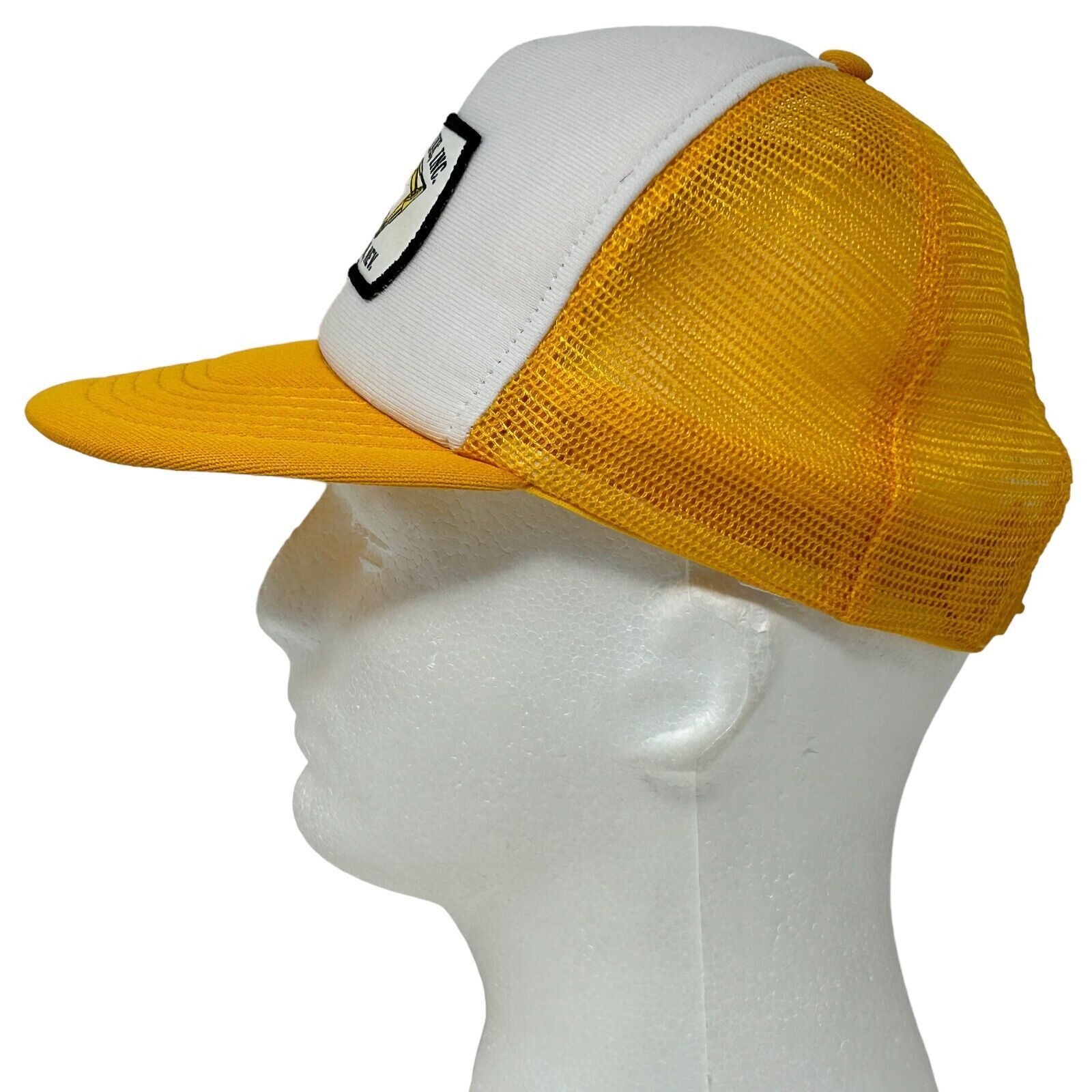 Vintage Vintage 80s KW Pipeline Inc Trucker Hat Baseball Cap Yellow Size ONE SIZE - 7 Thumbnail