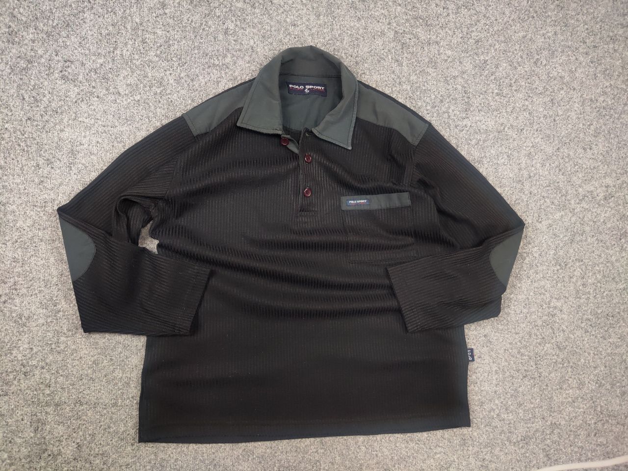 Polo Ralph Lauren Vintage 90's Ralph lauren Polo Sport Long sleeve Polo waffle Size US M / EU 48-50 / 2 - 5 Thumbnail