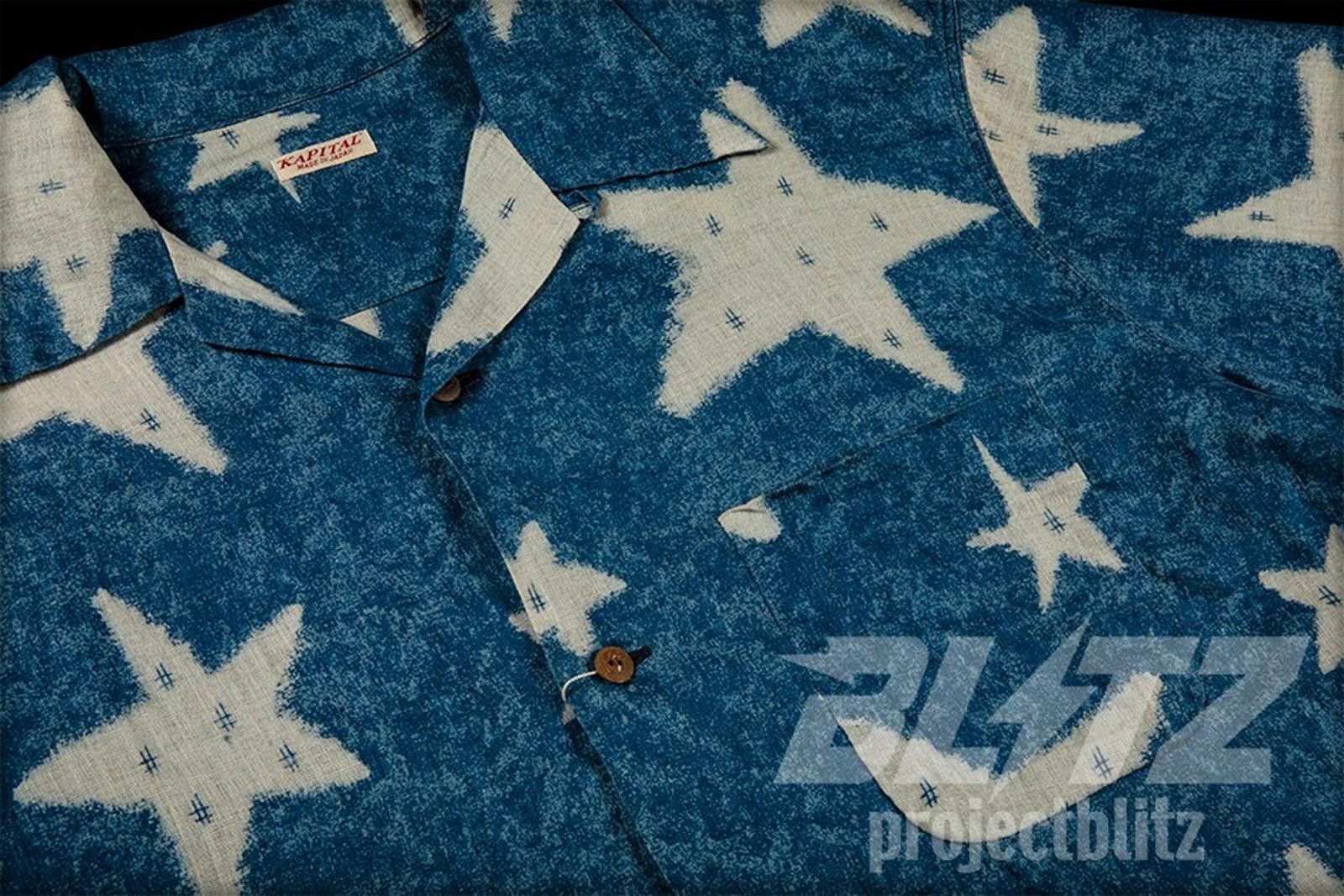 Kapital Kapital Voile Gauze Star Pattern Discharge Aloha Shirt 4 Size US XL / EU 56 / 4 - 4 Thumbnail