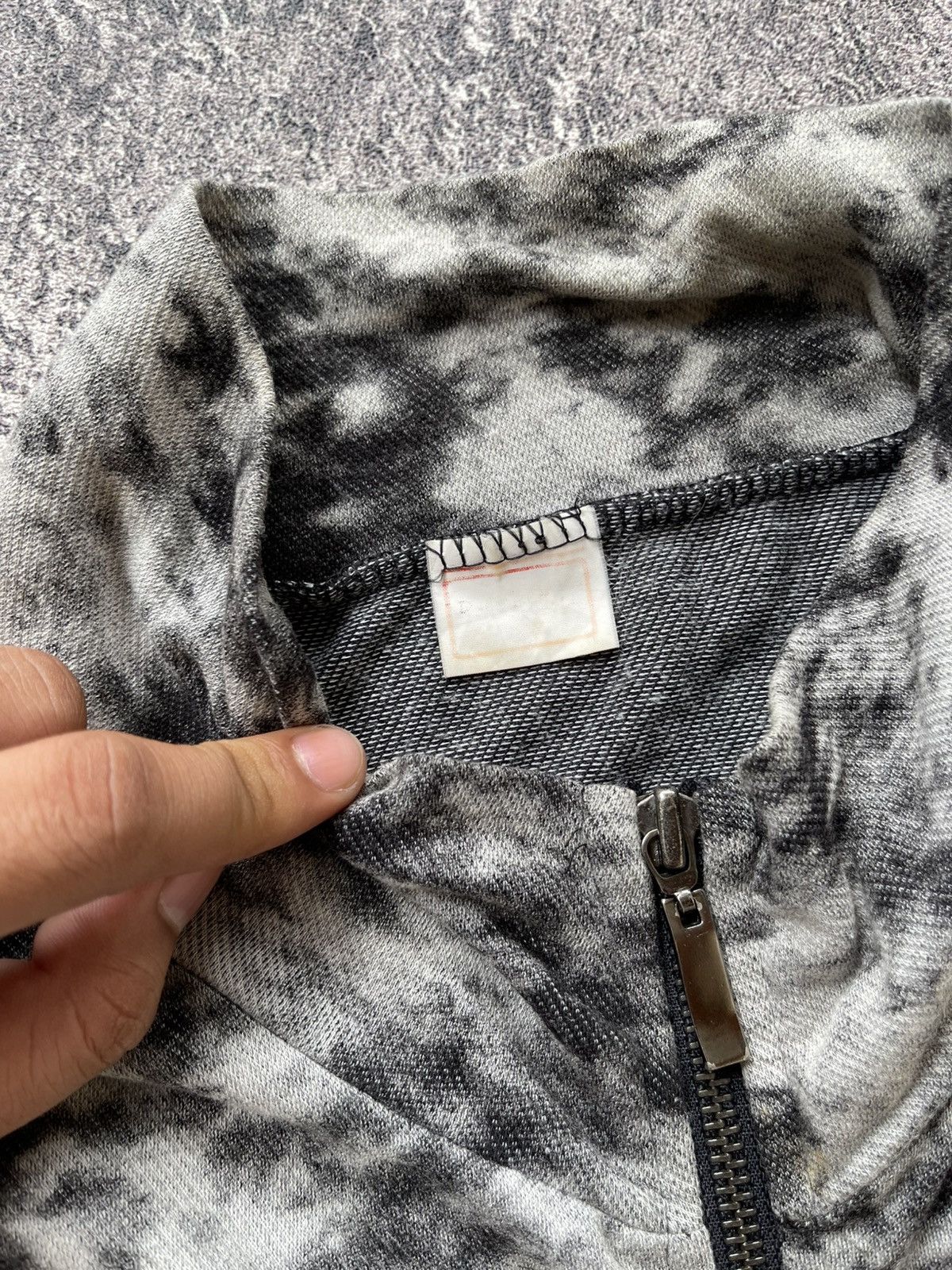 Japanese Brand Y2K Unknow Brand acid wash grunge zip cotton bomber Size US XL / EU 56 / 4 - 5 Thumbnail