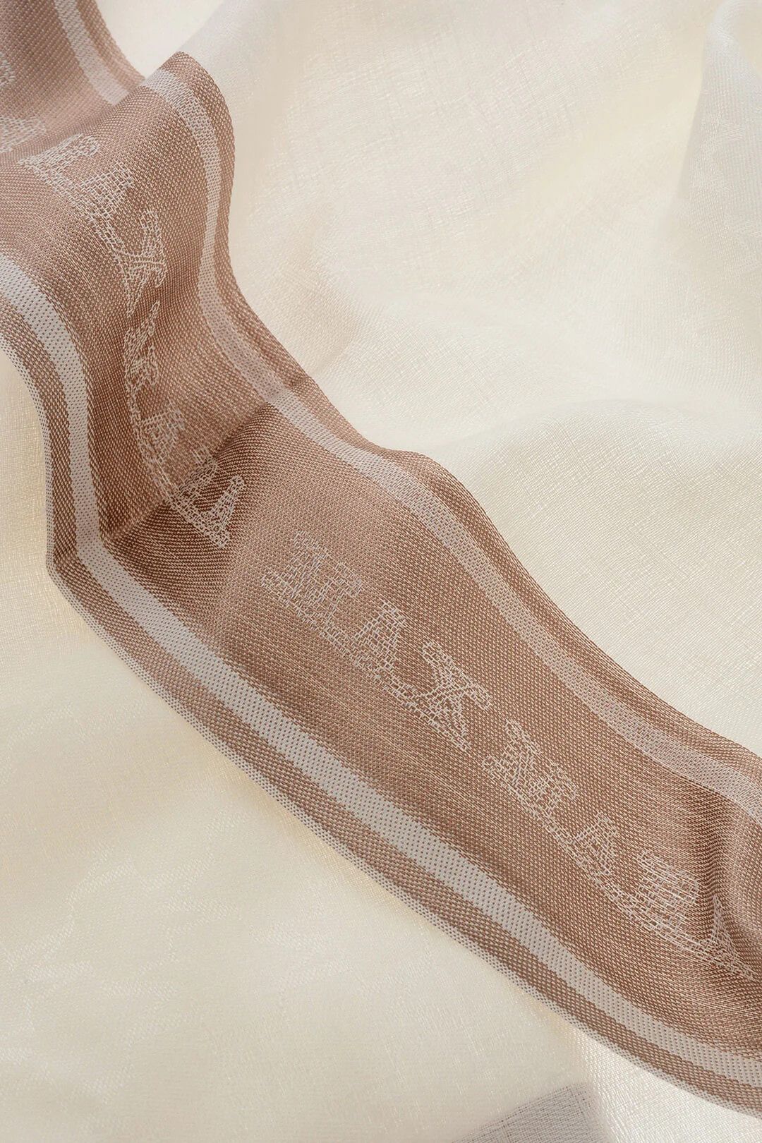 Max Mara og1mm0426 Size: OS / Silk-Blend Scarf in White Size ONE SIZE - 3 Thumbnail