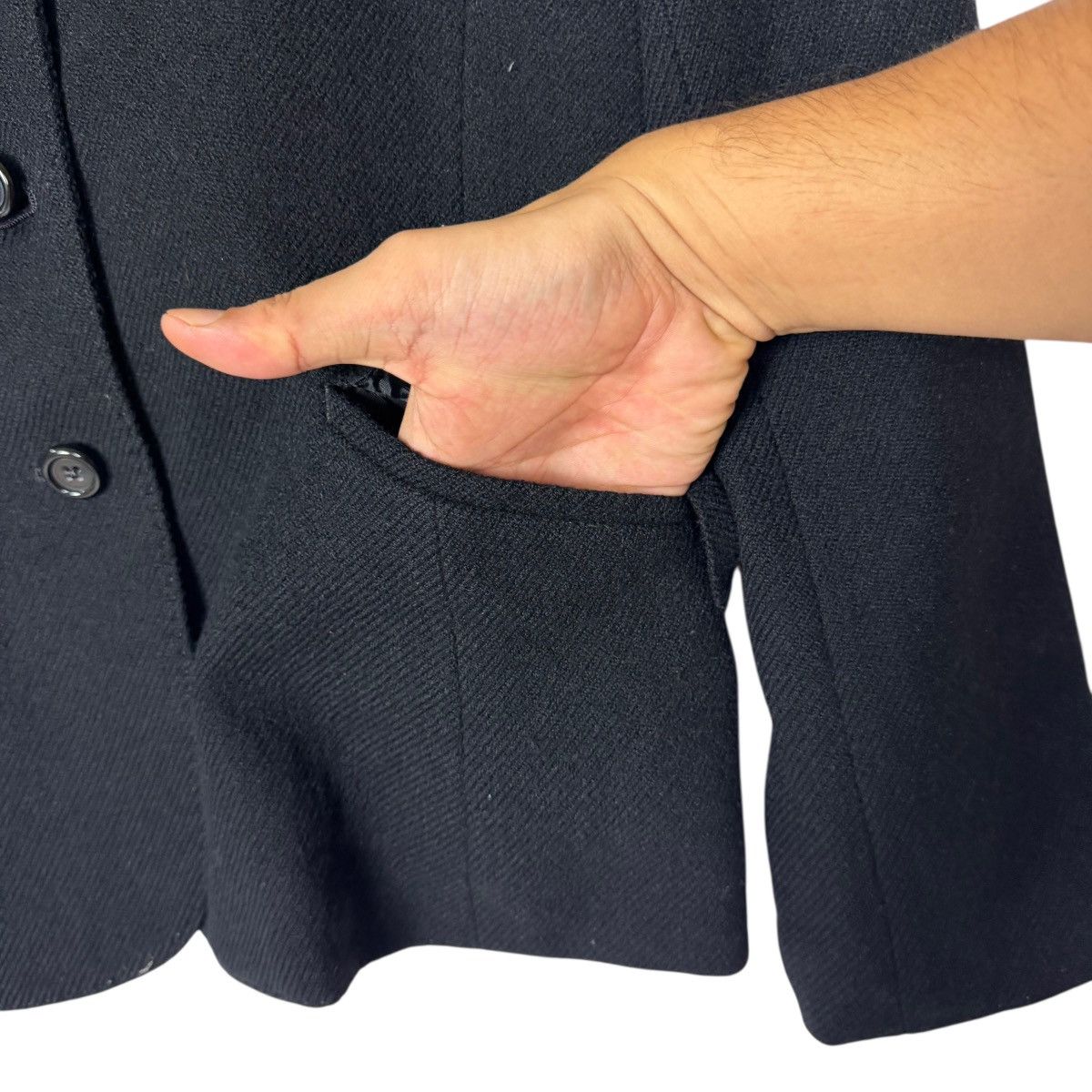 Yohji Yamamoto Inéd By Yohji Yamamoto Wool Blazer Size XS / US 0-2 / IT 36-38 - 10 Thumbnail
