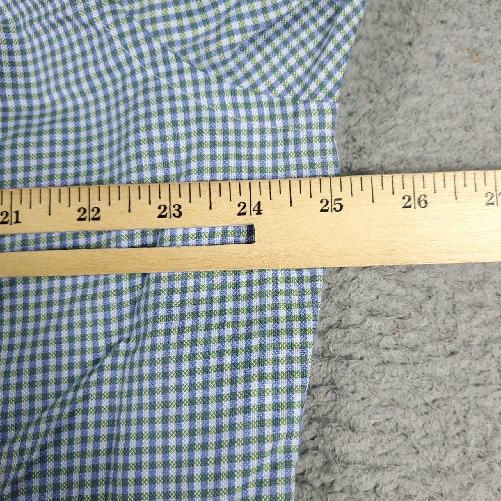 David Donahue David Donahue Shirt Mens XL Blue Check Button Up Long Sleeve Casual Formal Party Cocktail Travel Wedding Workwear Size US XL / EU 56 / 4 - 5 Thumbnail