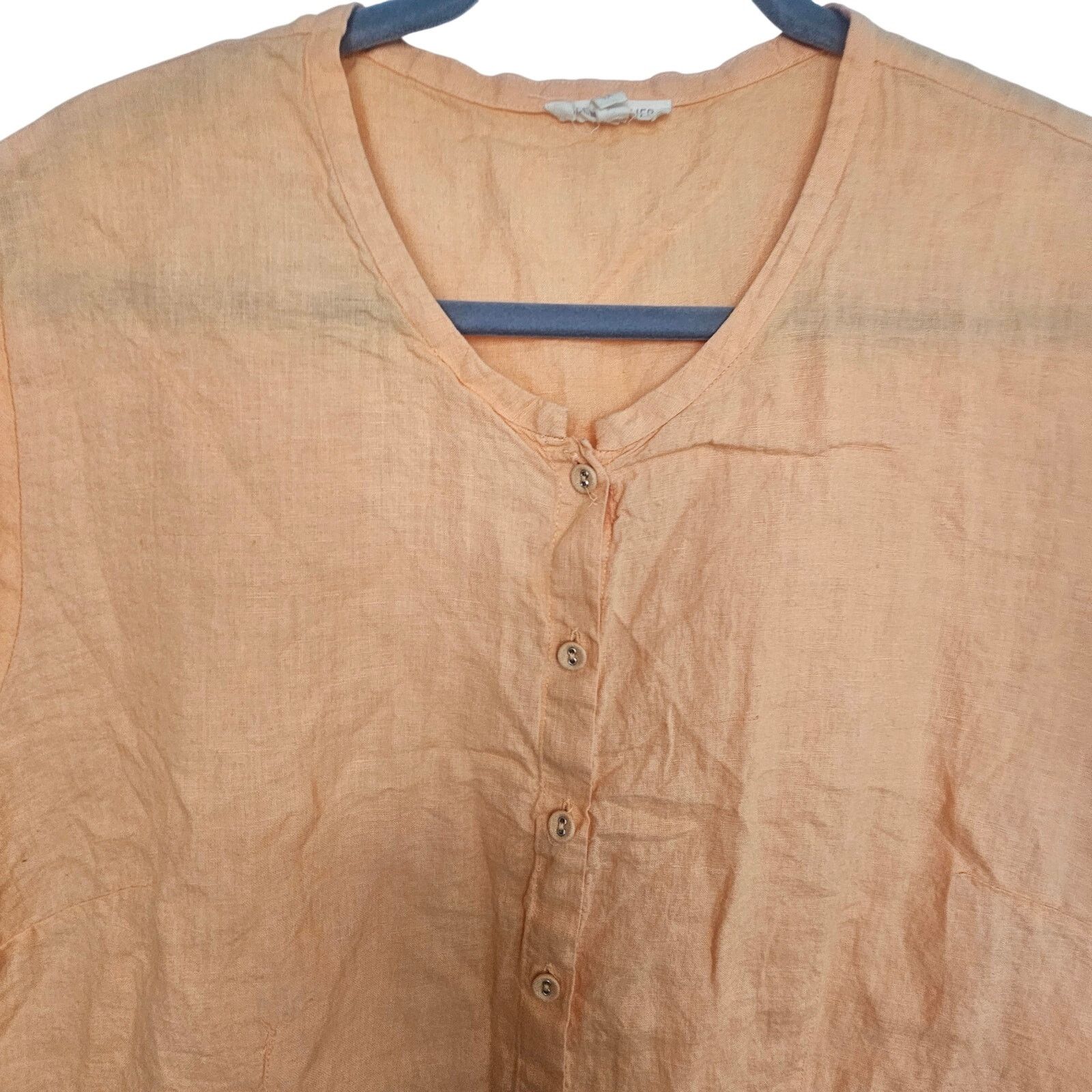 Eileen Fisher Eileen Fisher Womens Irish Linen Tunic 1X Lagenlook Resort Size XL / US 12-14 / IT 48-50 - 2 Thumbnail