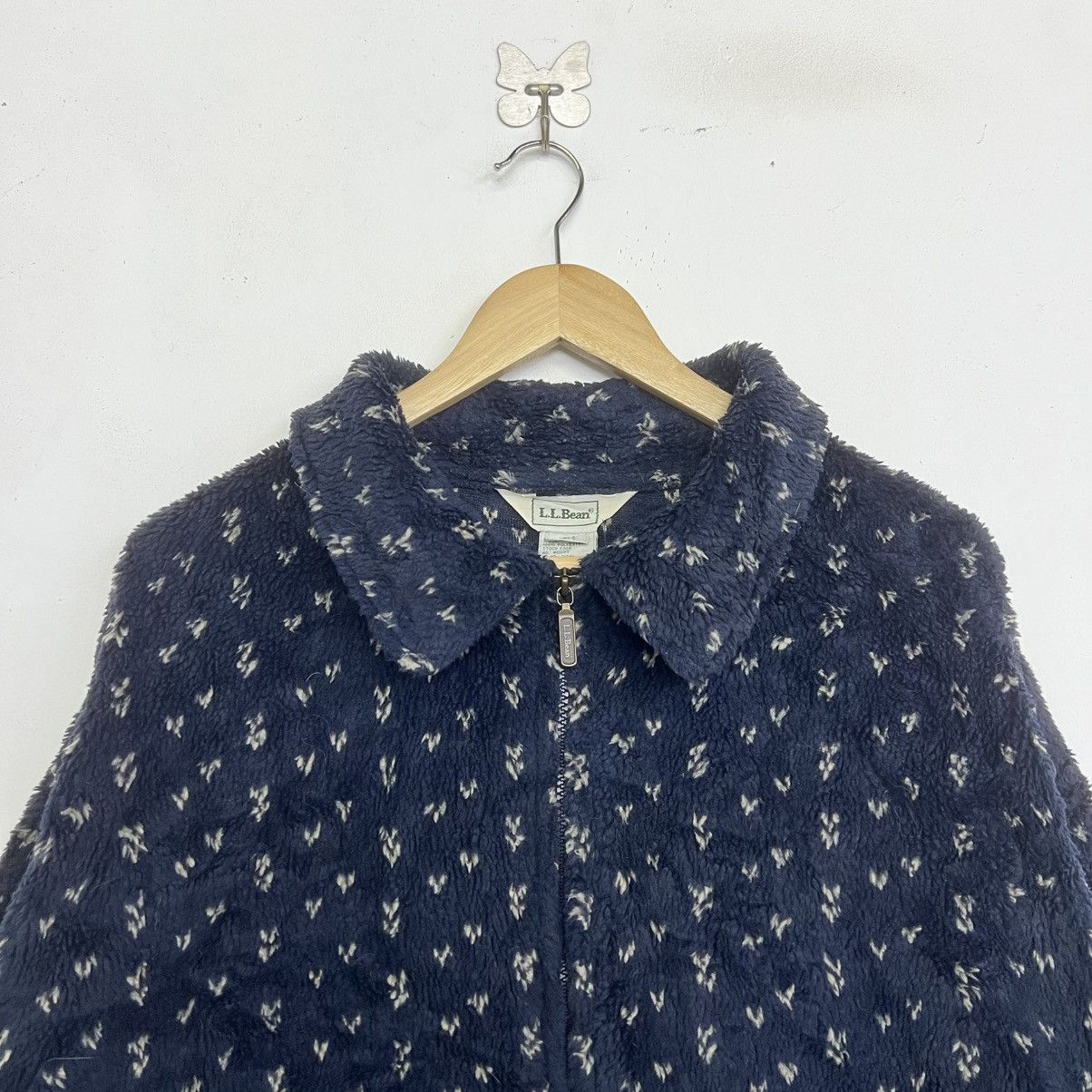 L.L. Bean VTG 90 LLBEAN BIRD’S EYE Deep Pile Fleece Outdoor Jacket Size US L / EU 52-54 / 3 - 2 Thumbnail