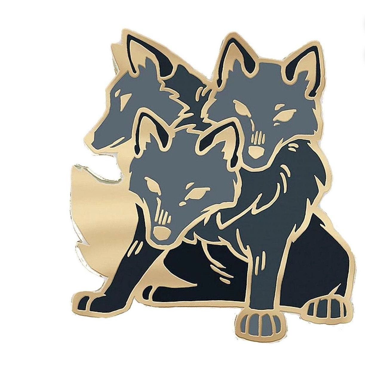& Other Stories Harry Potter Hagrid Three-Headed Dog Fluffy Enamel Pin ...
