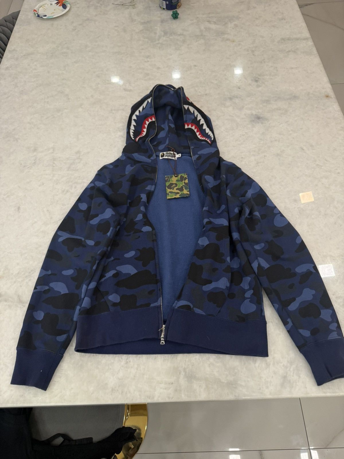 Bape Blue Bape Color Camo shark Full zip hoodie Size US M / EU 48-50 / 2 - 3 Thumbnail