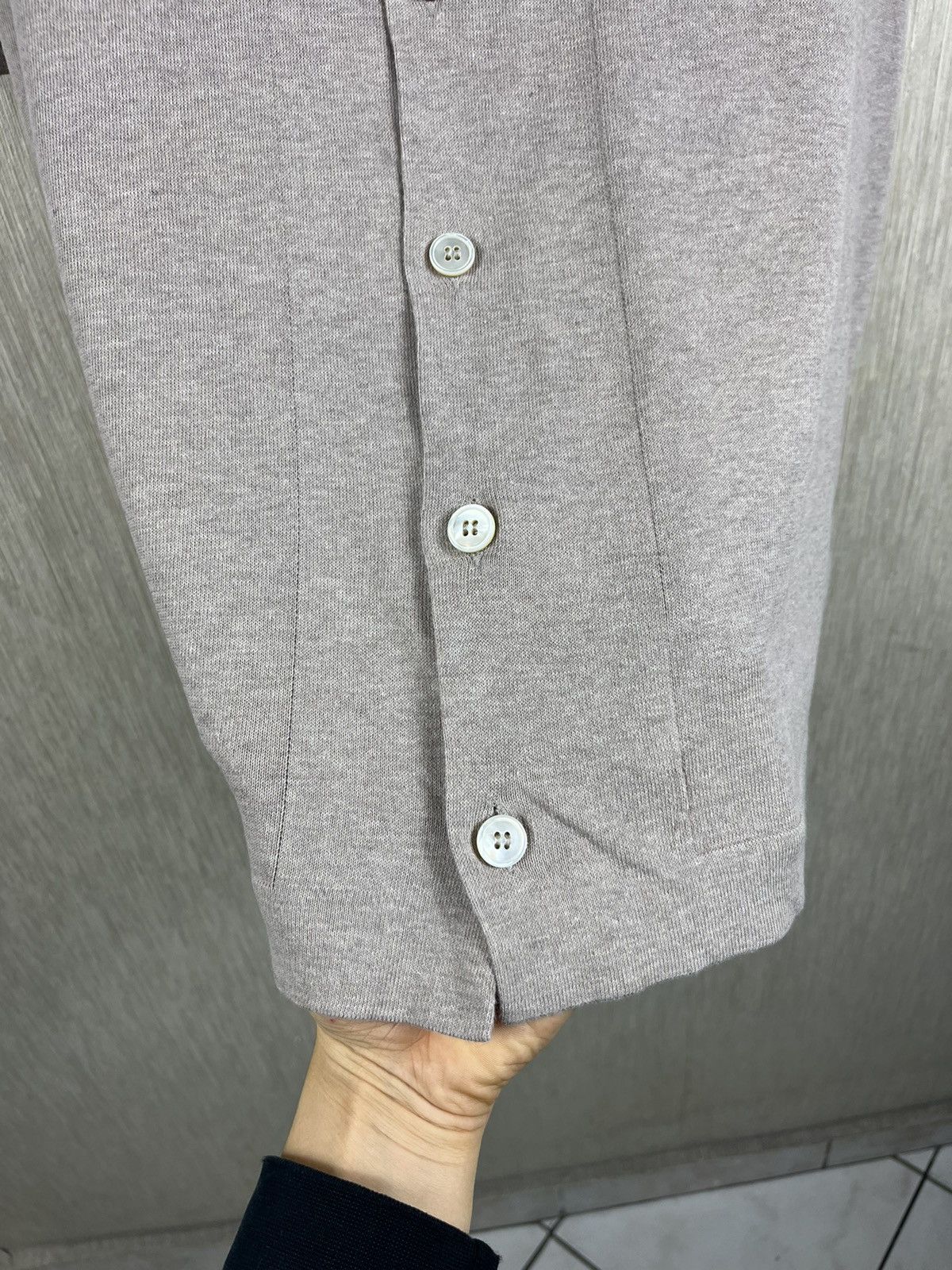 Gran Sasso Gran Sasso cotton button up short sleeve shirt tee cardigan Size US M / EU 48-50 / 2 - 16 Thumbnail