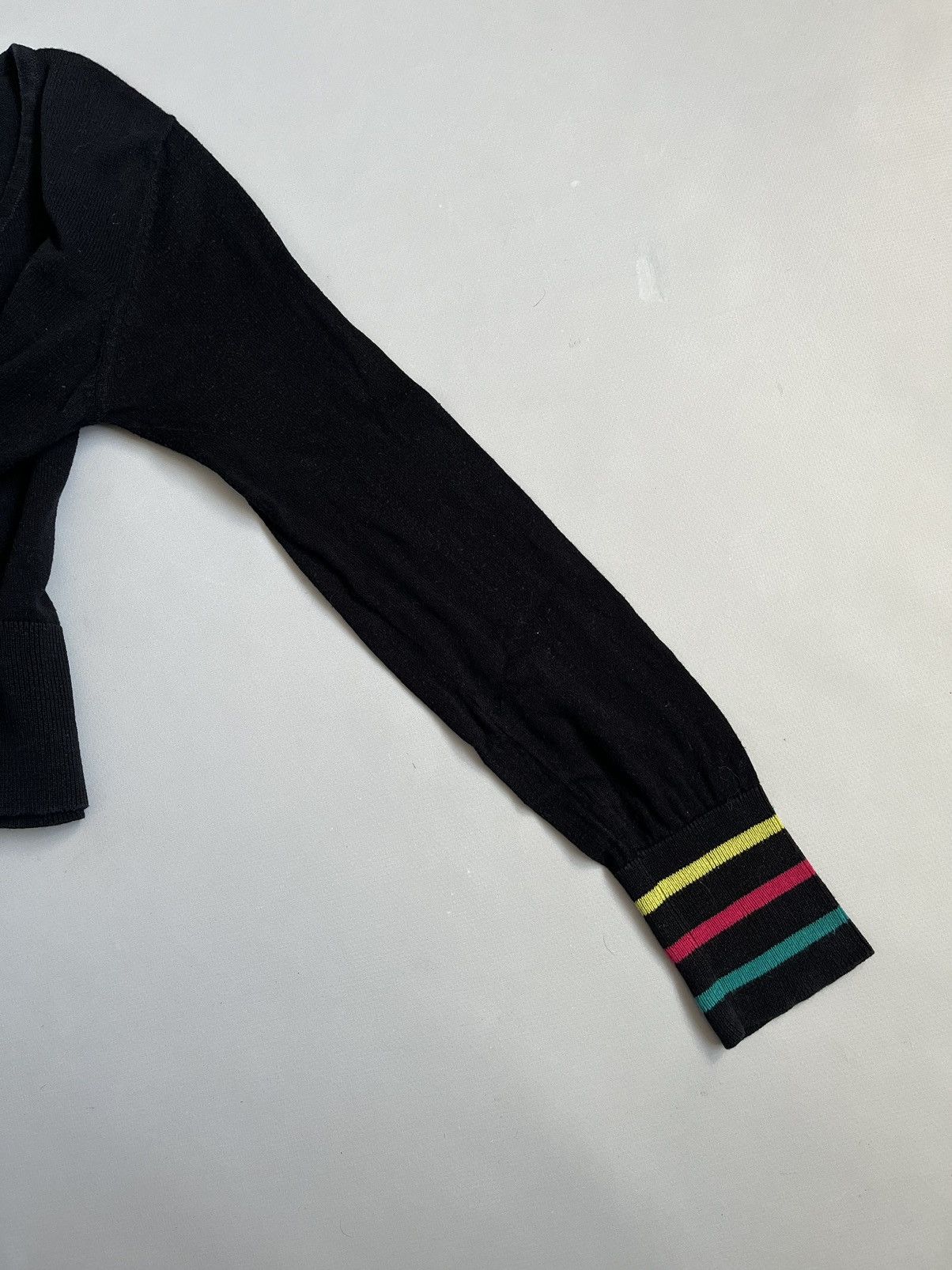 Jean Paul Gaultier JEAN PAUL GAULTIER JPG Junior Women Black Cropped Cardigan Size S / US 4 / IT 40 - 9 Thumbnail
