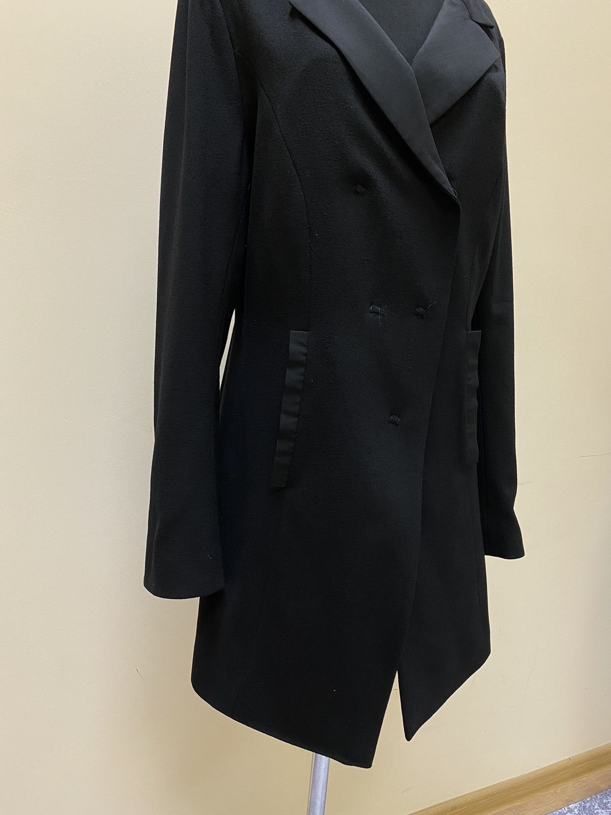 Annette Gortz Annette Gortz Womens Black Coat Jacket Virgin Wool Size 40 Size S / US 4 / IT 40 - 5 Thumbnail