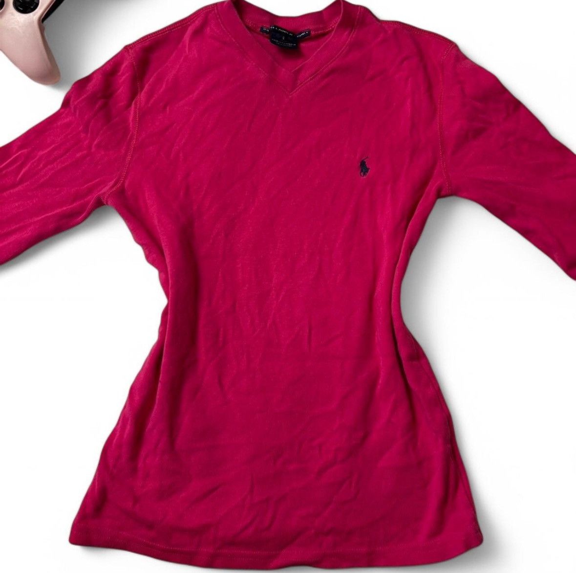 Polo Ralph Lauren Vintage Hot Pink Ralph Lauren Long Sleeve Size S / US 4 / IT 40 - 1 Thumbnail