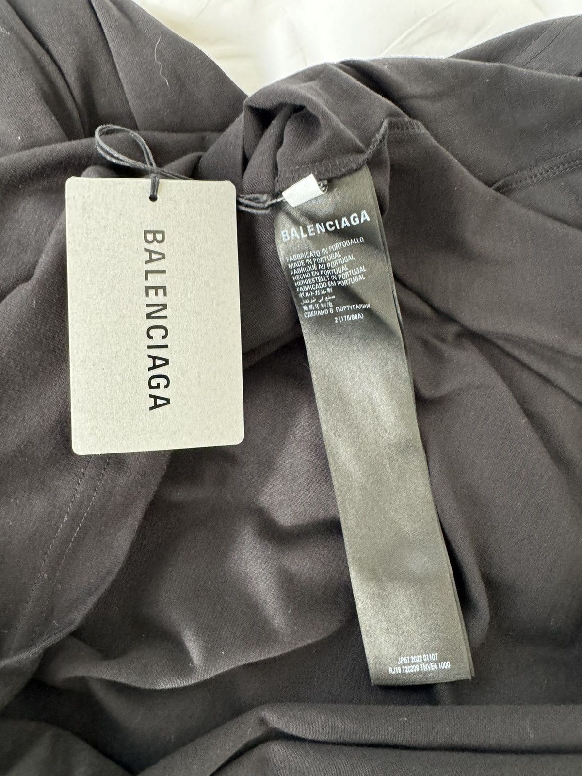 Balenciaga BALENCIAGA Black Oversized T-Shirt Size US M / EU 48-50 / 2 - 5 Thumbnail