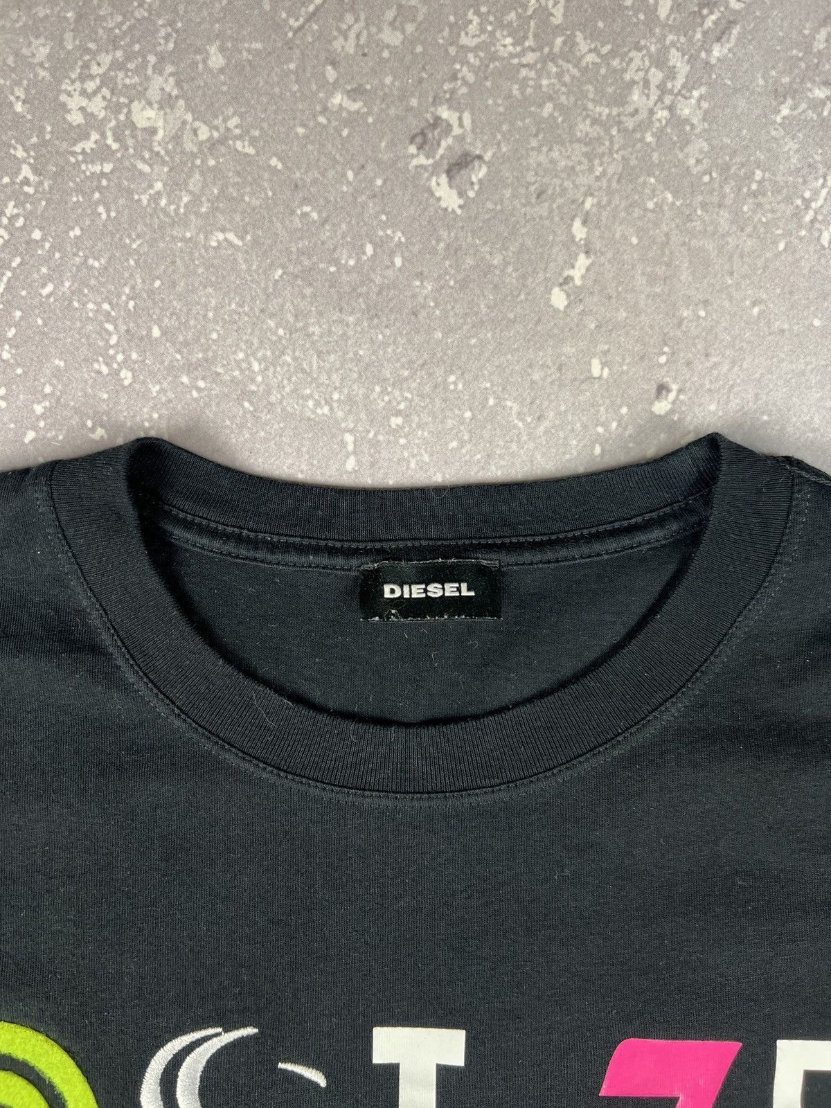 Diesel Diesel Spell Out Logo Black T Shirt Mens Large Size US L / EU 52-54 / 3 - 6 Thumbnail