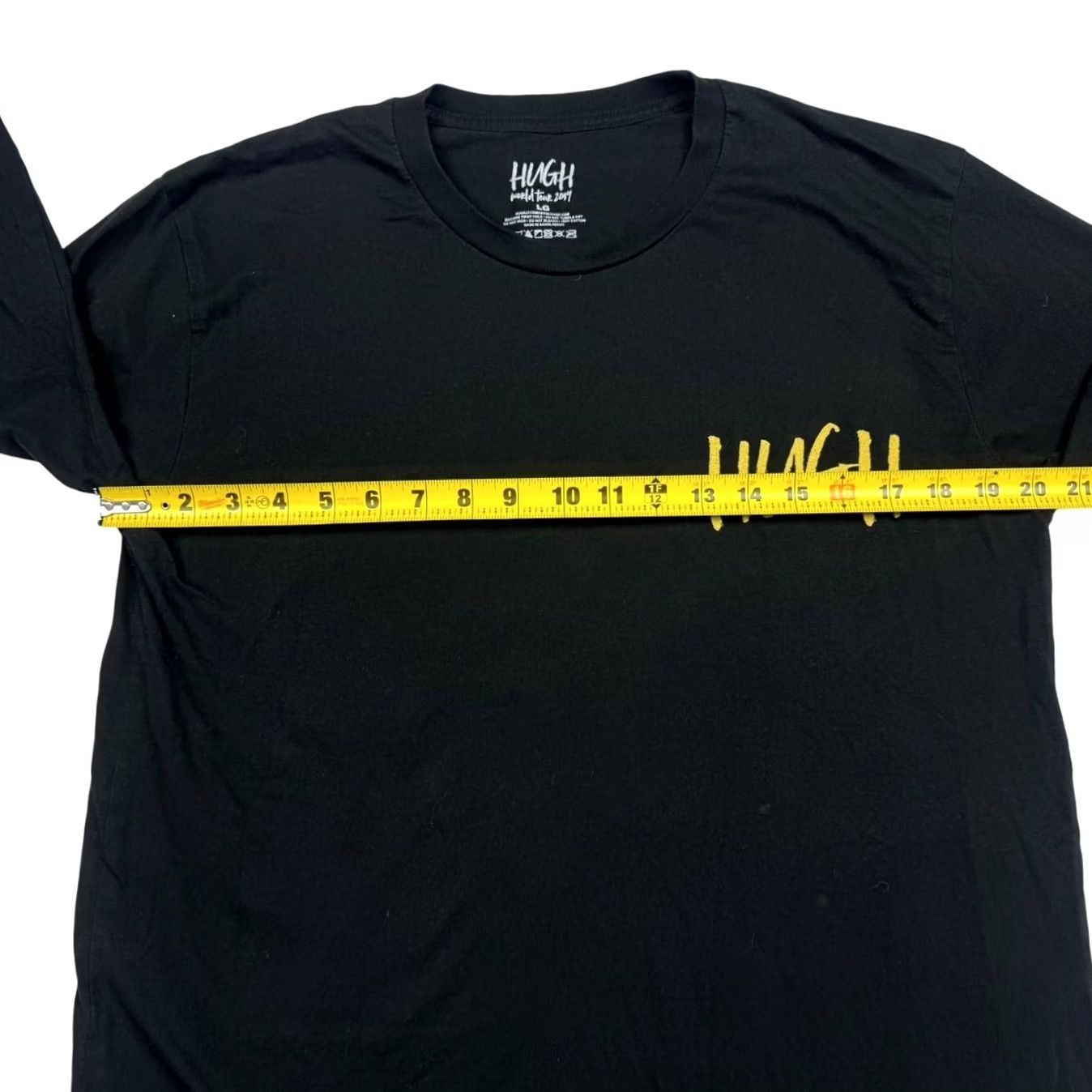 Jackman Hugh Jackman 2019 World Tour Tour Men's L/S T-Shirt Black Large Shirt Mens Black 2019 World Tour Hugh Jackman Tour Brand Size US L / EU 52-54 / 3 - 6 Thumbnail