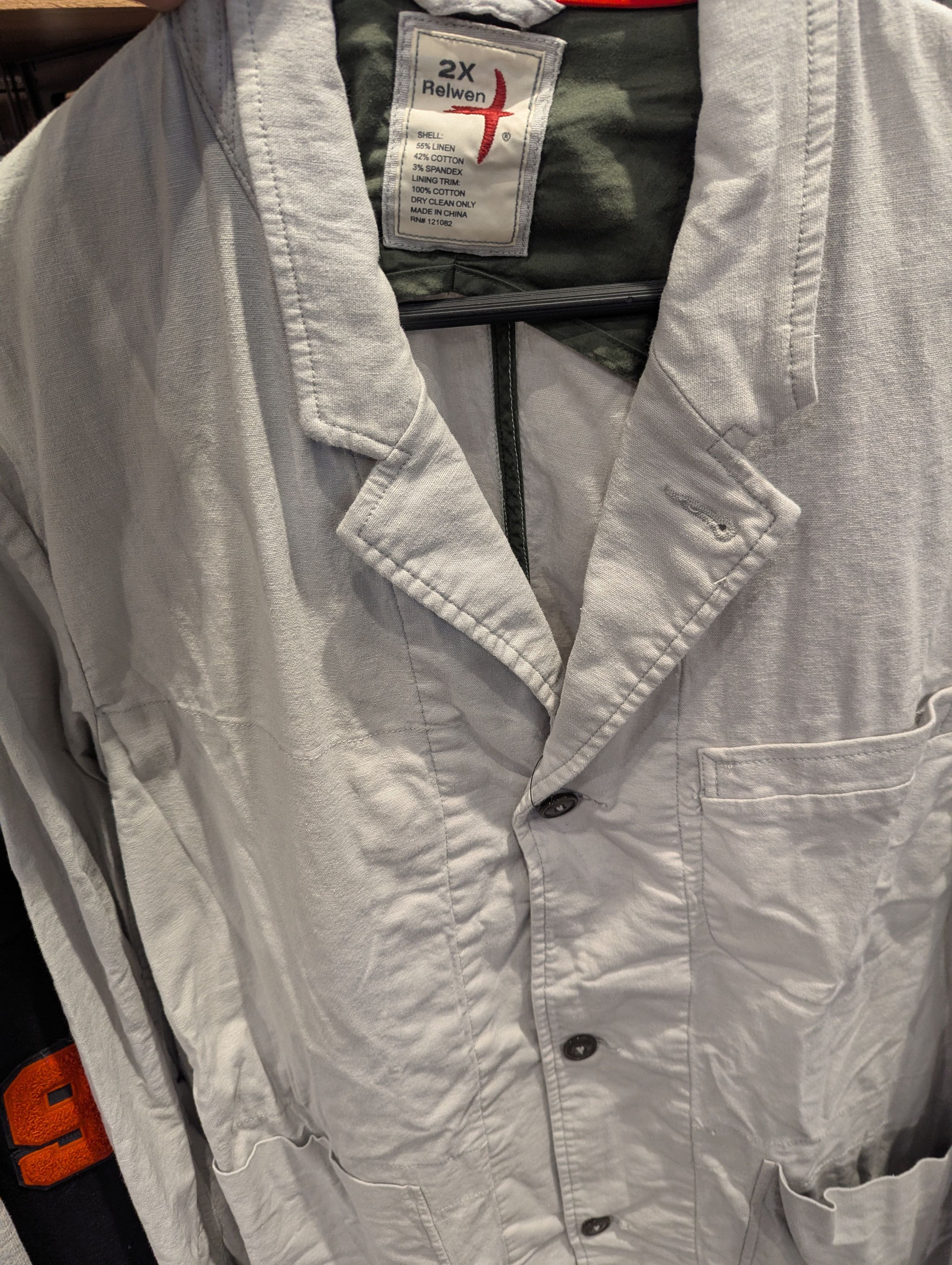 Relwen Relwen Linen Field Blazer Size US XXL / EU 58 / 5 - 2 Thumbnail