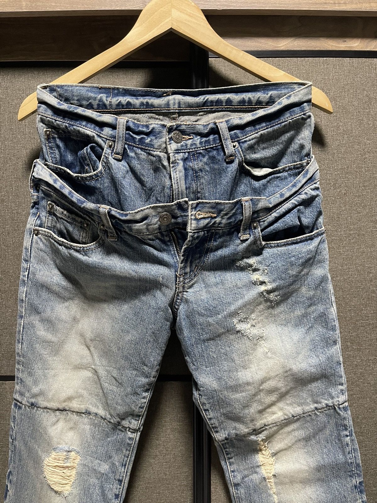 PPFM ❌ON SALE❌90’s PPFM Double Waist Distressed Jeans Size US 31 - 3 Thumbnail