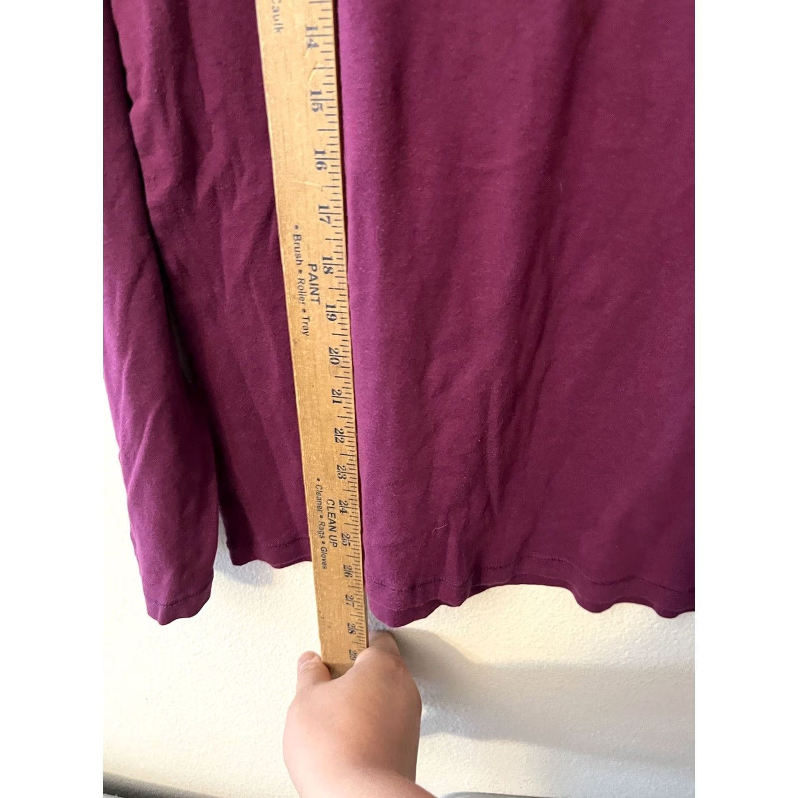 Old Navy VINTAGE Old Navy Womens Tee Long Sleeve T-Shirt Purple Round Neck Cap Sleeve 2XL Cotton Size XXL / US 16-18 / IT 52-54 - 4 Thumbnail