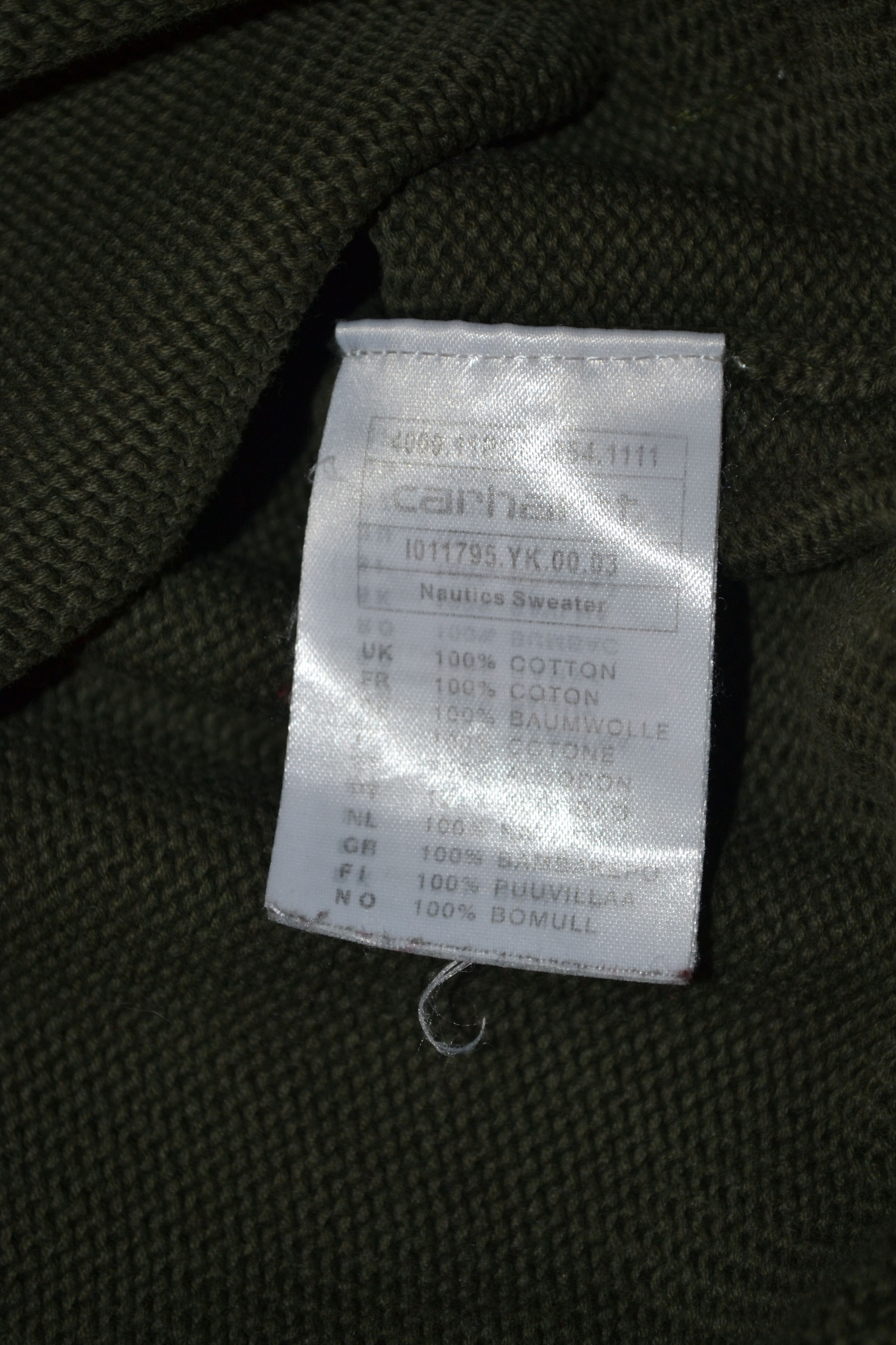 Carhartt Carhartt WIP Olive Green Knit Sweater | Size L Size US L / EU 52-54 / 3 - 8 Thumbnail