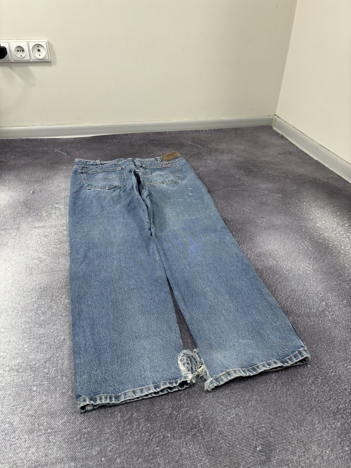 Dickies Vintage Dickies Faded Light Blue Workwear Denim Baggy Jeans Size US 34 / EU 50 - 4 Thumbnail