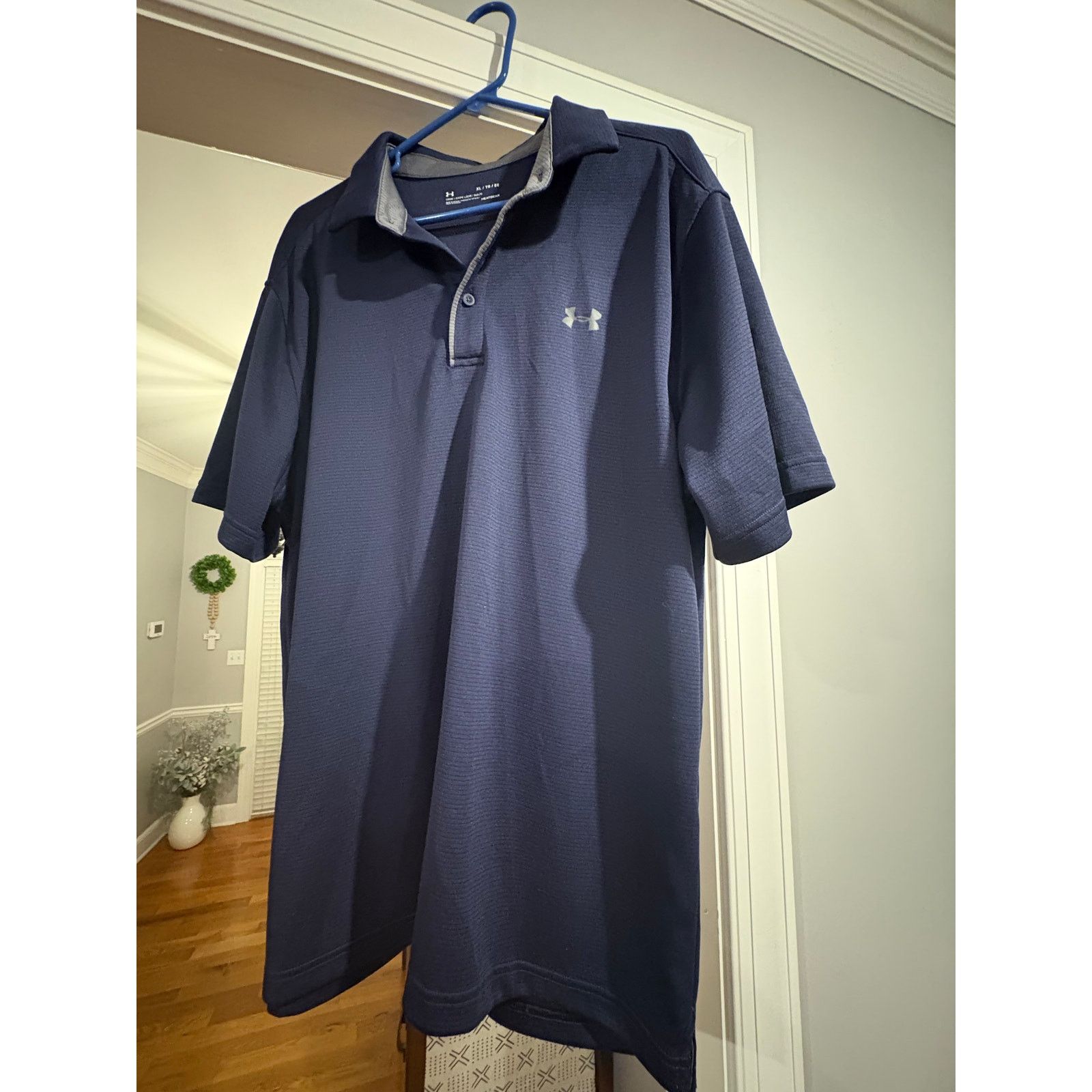 Under Armour Under Armour Men’s HeatGear Polo Shirt – XL – Navy Blue Size US XL / EU 56 / 4 - 3 Thumbnail