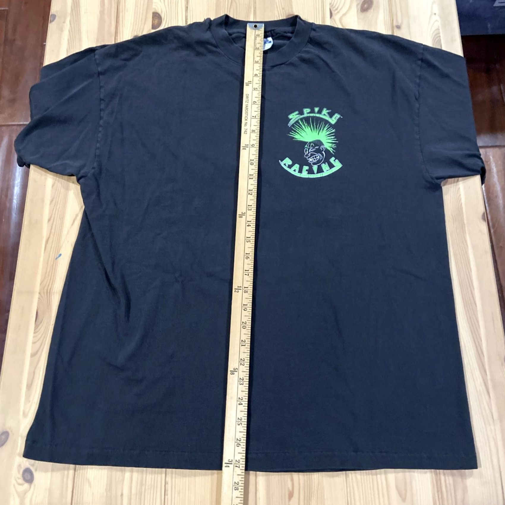 Hanes VINTAGE Hanes Shirt XL Black Punk Motorcycle Graphic Crew Neck Short Sleeve 50/50 Silkworm Logo, Regular Fit, All Seasons Size US XL / EU 56 / 4 - 8 Thumbnail