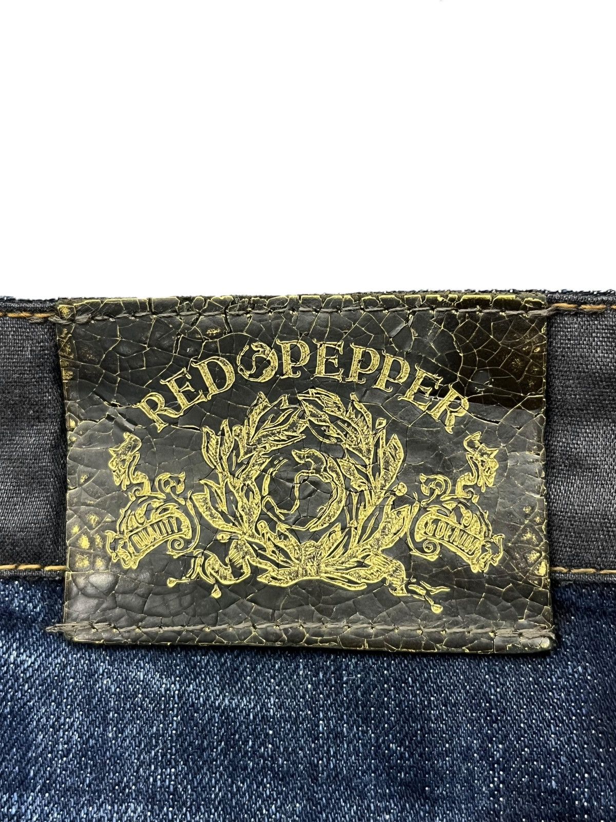 Vintage 🔥Vintage RED PEPPER Skulls Big Spell-out Punk Jeans Size US 30 / EU 46 - 13 Thumbnail