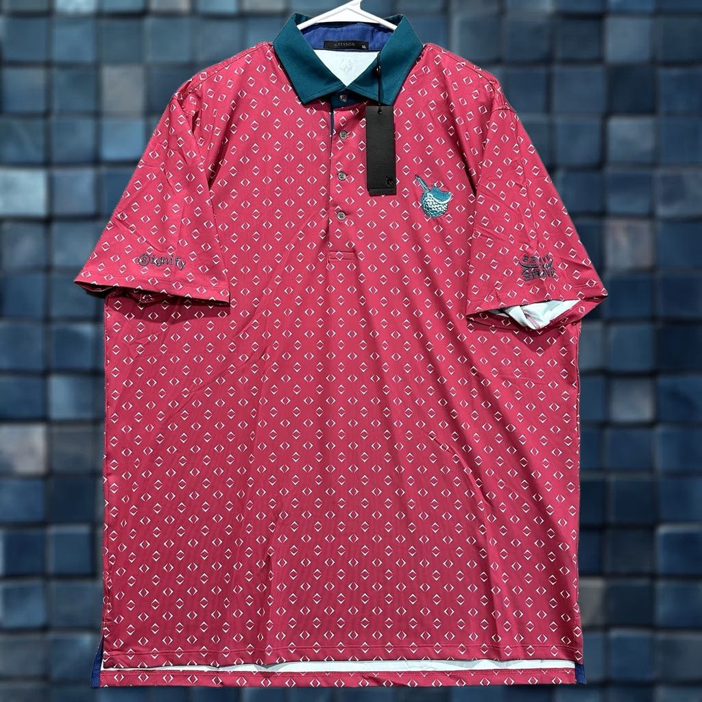 Vintage NWT Greyson Polo Shirt Mens XL Pink Night Fly Performance Golf Braver The Shave 90s? Size US XL / EU 56 / 4 - 1 Thumbnail