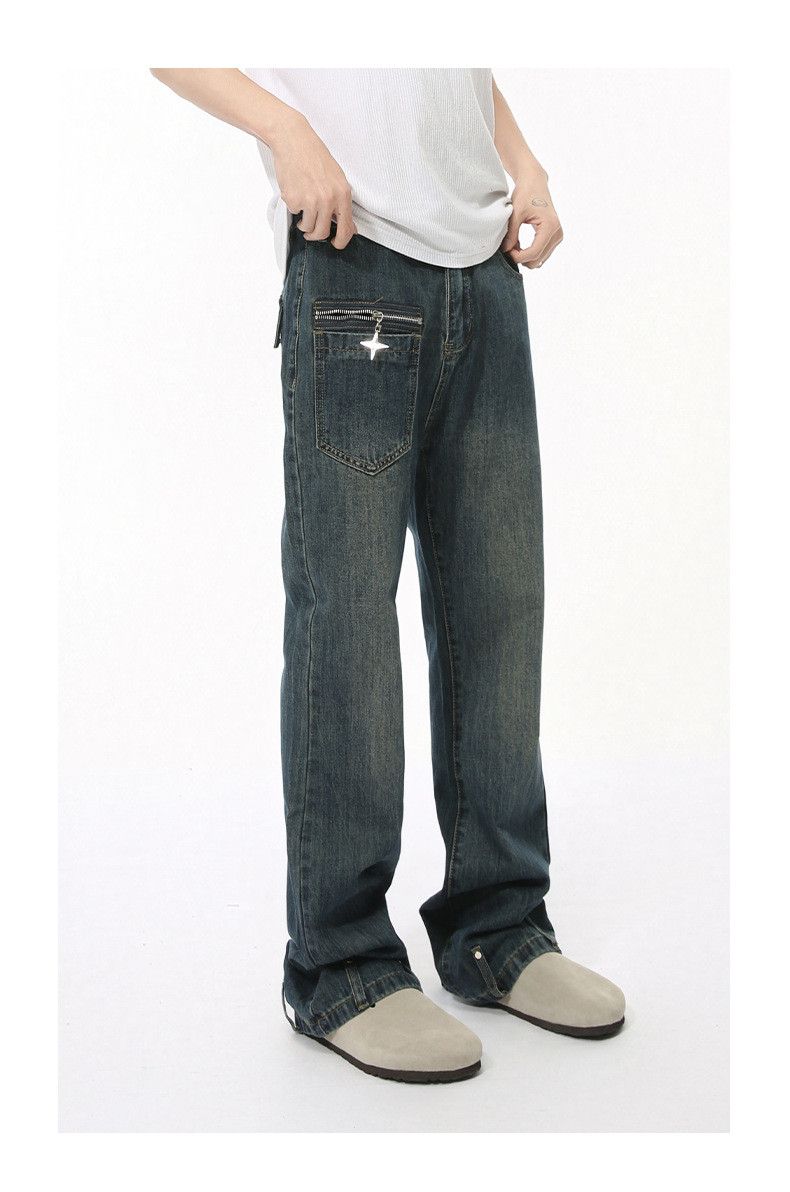 Japanese Brand × Jean Japanese retro stitching flared washed jeans casual Size US 32 / EU 48 - 3 Thumbnail