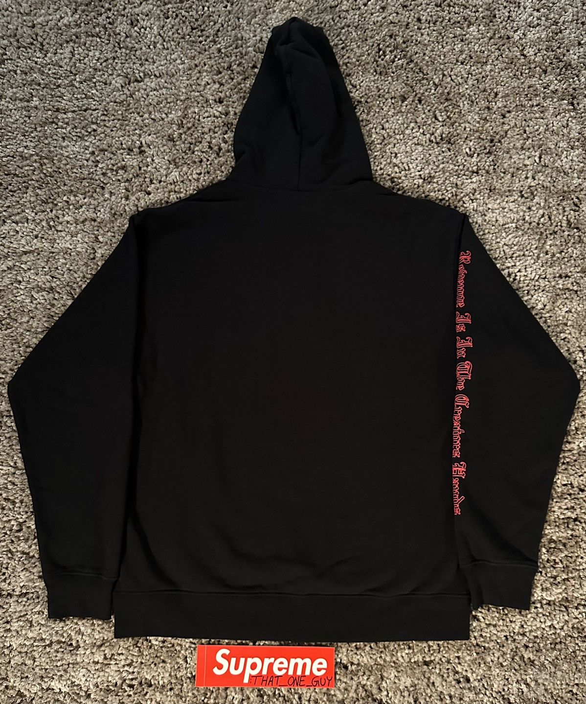 Designer × Hypebeast × Revenge Revenge ‘Bred’ Arch Logo Hoodie L Size US L / EU 52-54 / 3 - 3 Thumbnail