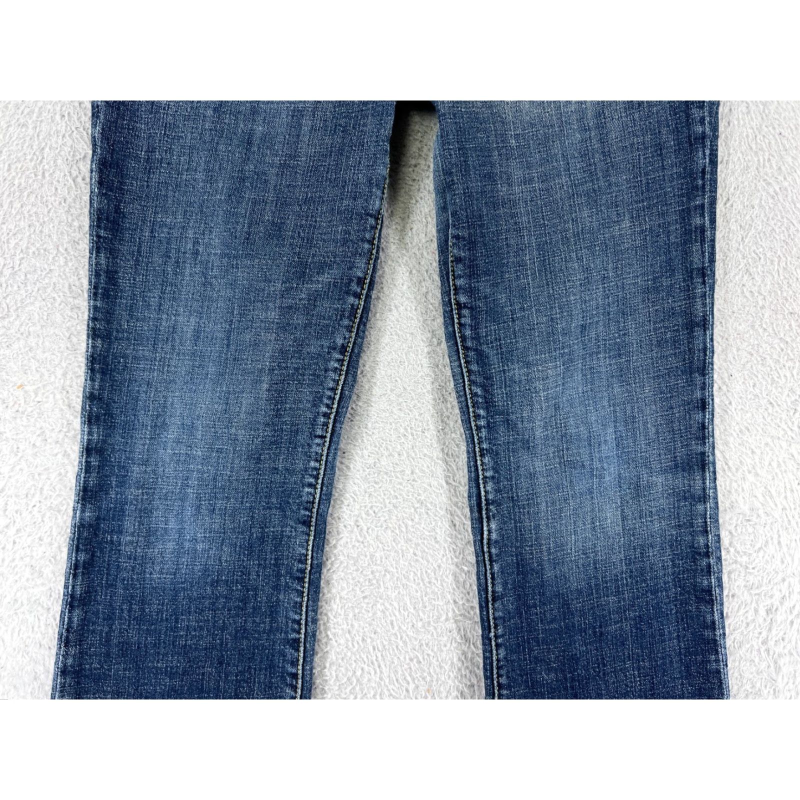 Express Express Jeans Women 6 Blue Denim Bootcut Slim Low Rise 5-Pocket Cotton Elastane Size 28" / US 6 / IT 42 - 7 Thumbnail